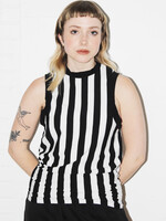 Vintage Black and White Stripe Tank Top - M/L and XL