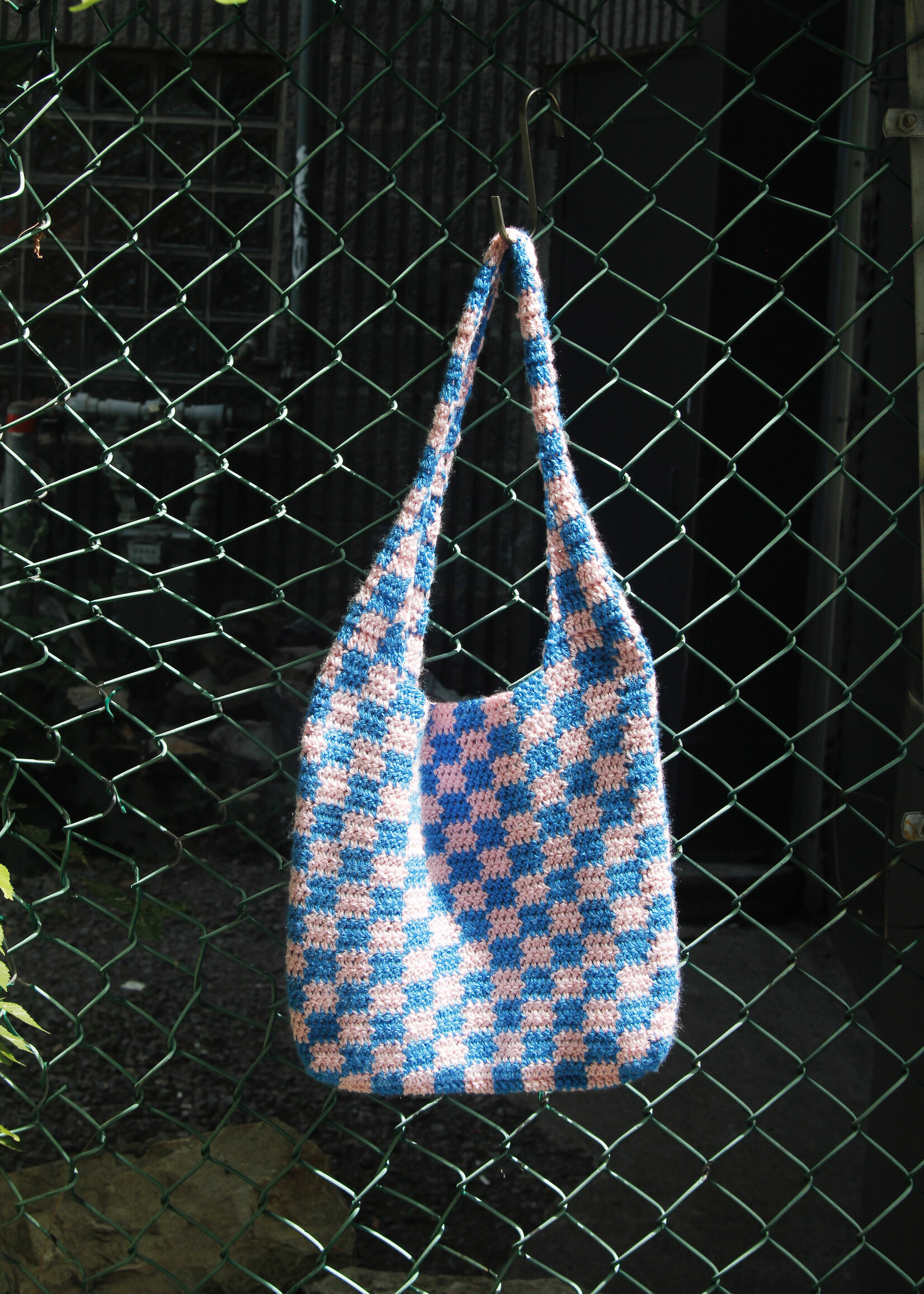 Beetrice Beetrice Crochet Checkered Bag