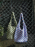 Beetrice Crochet Checkered Bag