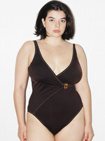 Vintage Brown Swimsuit - L