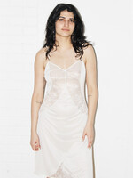 Vintage White Lace Slip Dress - S