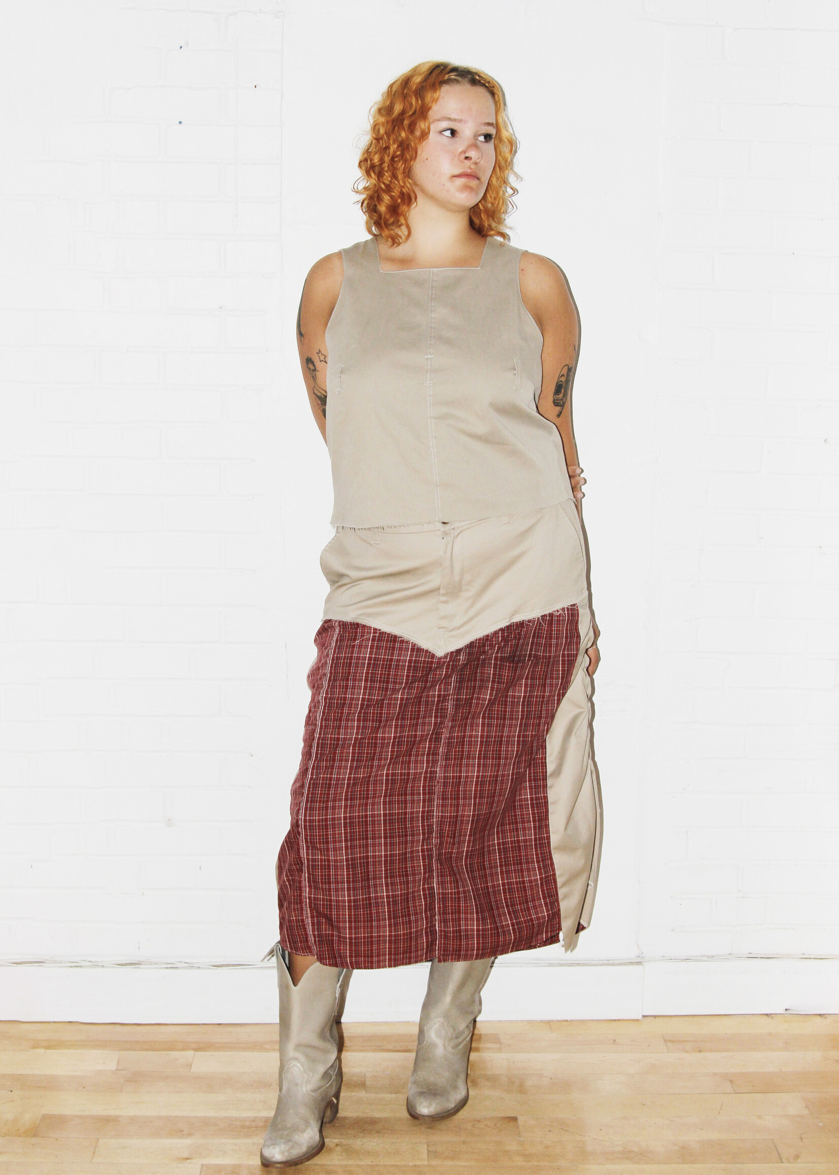 Studio Citizen Upcycled Drawstring Skirt (#10) - XL