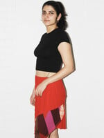 Vintage Red Patchwork Skirt - S/M