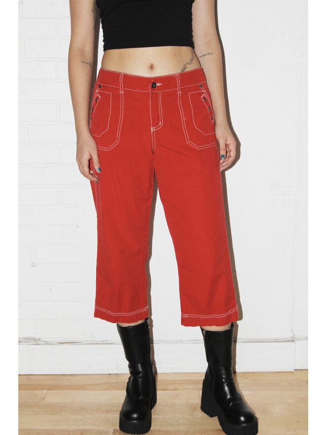 Vintage Red Capris CITIZEN VINTAGE