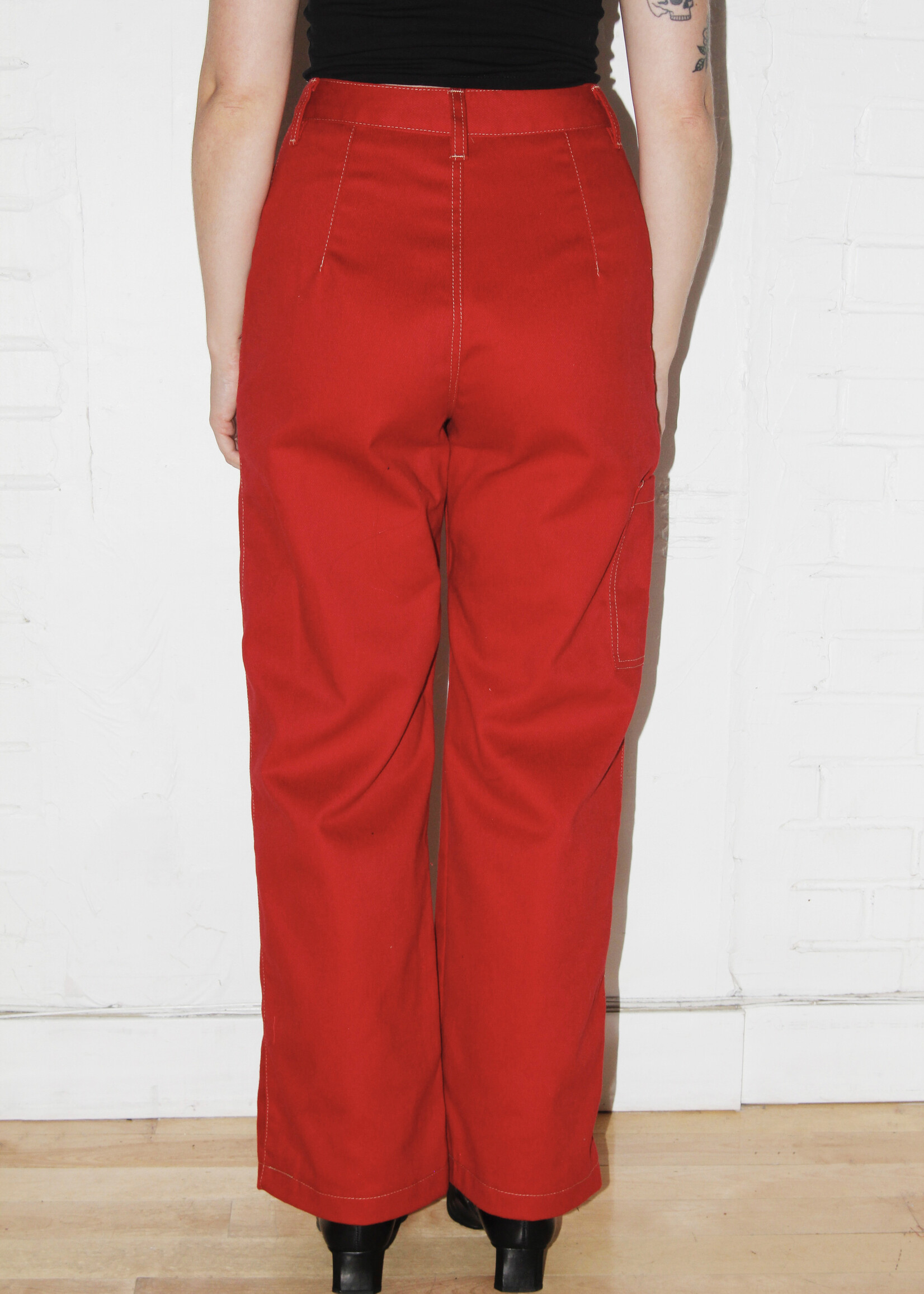 Studio Citizen Studio Citizen Carpenter Pants in Red Denim