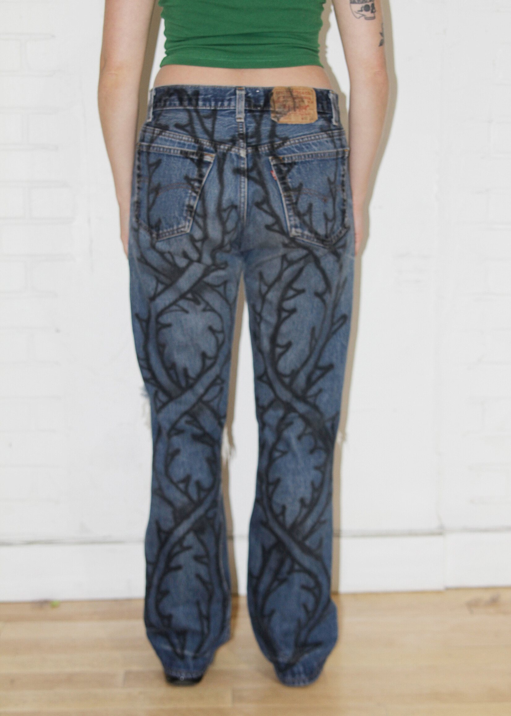 Baby's Baby Baby Baby's Baby Baby Airbrushed Rose Jeans