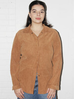 Vintage Brown Crinkled Shirts - XL