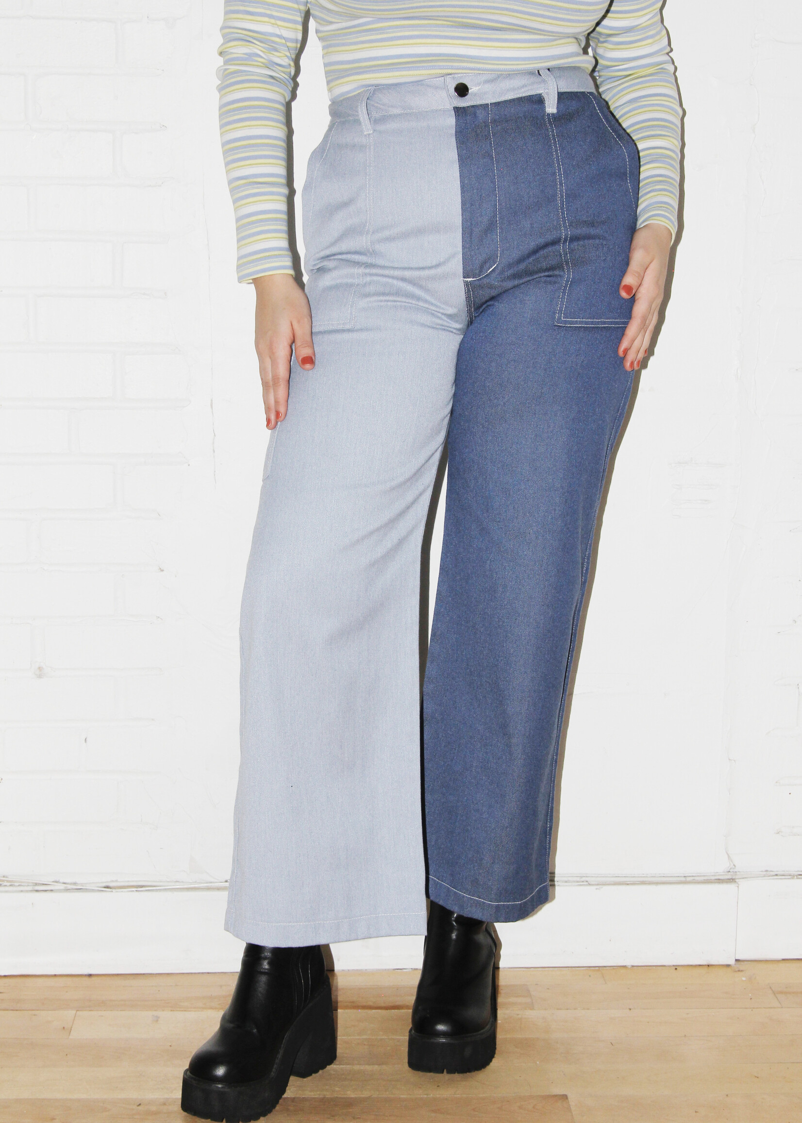 Studio Citizen Studio Citizen Carpenter Pant in Half / Half Denim