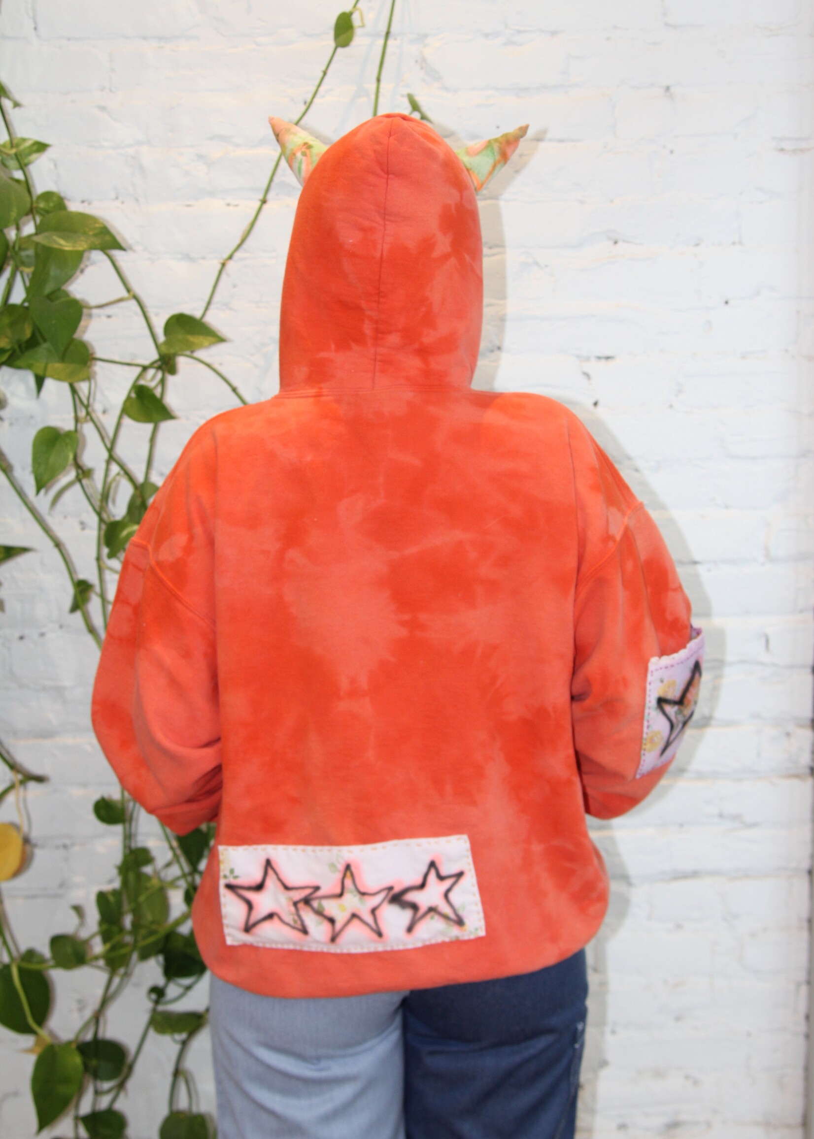 Baby's Baby Baby Air Brushed Hoodie with Devil Horns