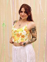 Studio Citizen Upcycled Maiden Top in 60s Floral