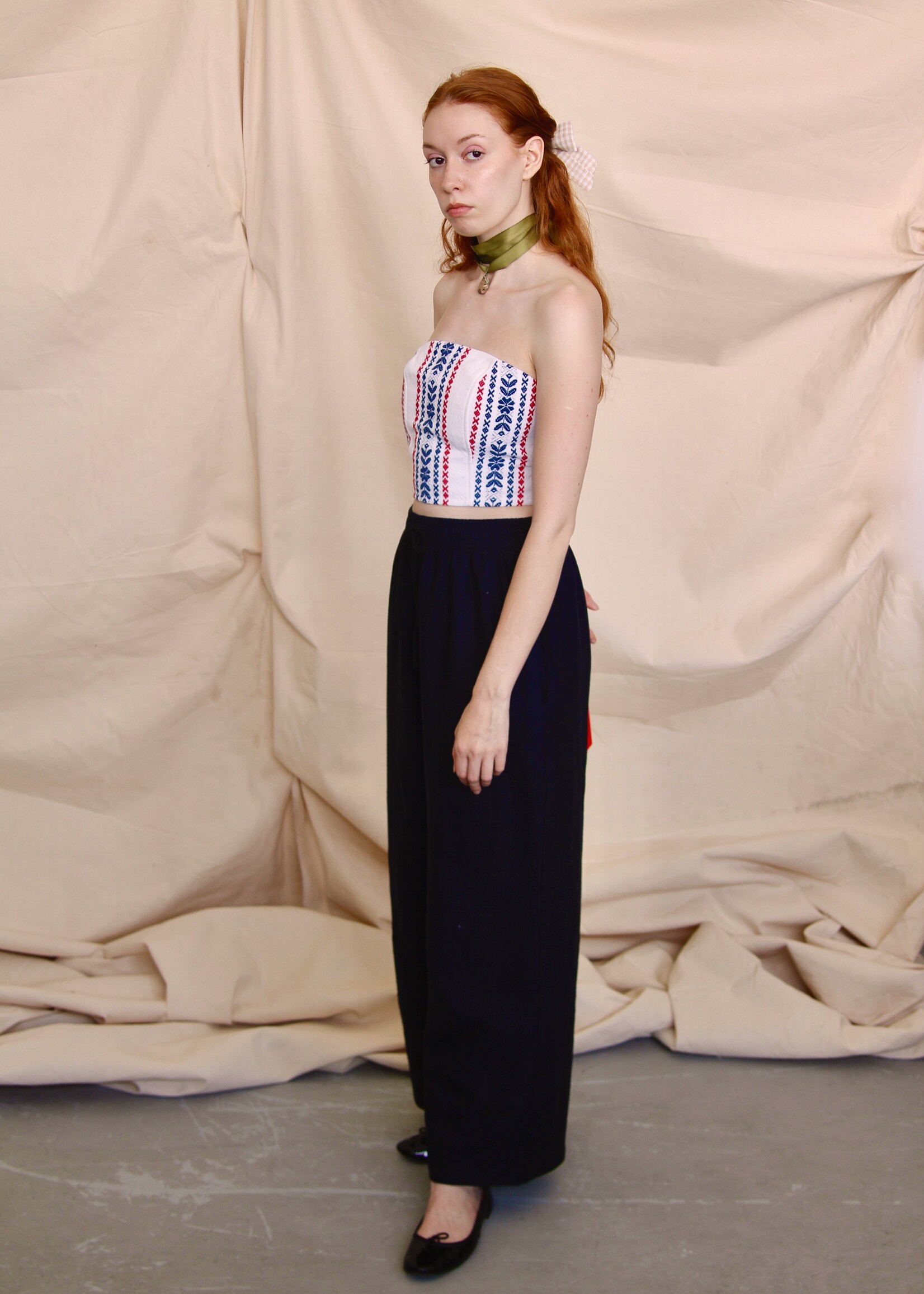 Studio Citizen Studio Citizen Super Relaxed Fit Drawstring Pant in Navy Linen