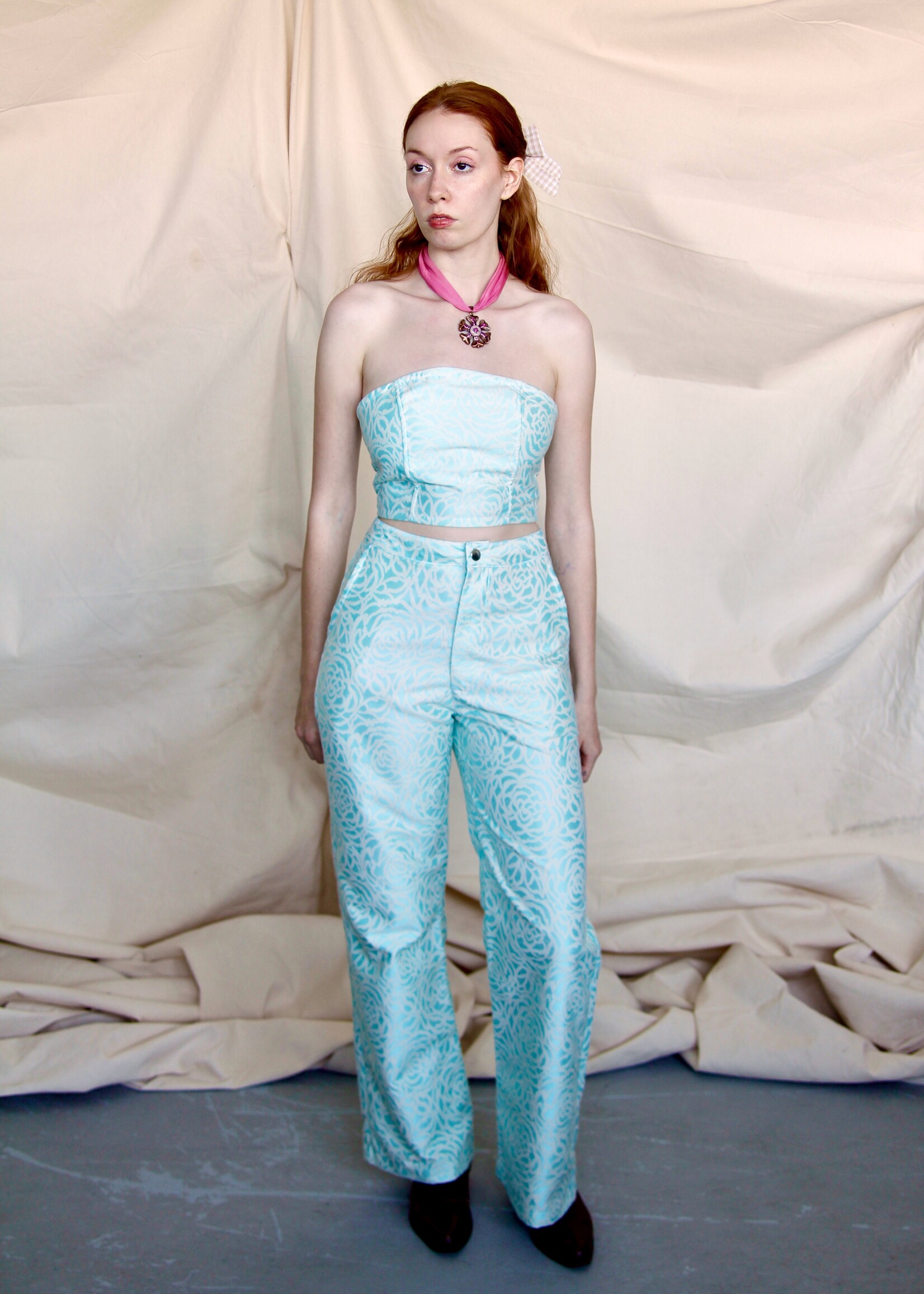 Studio Citizen Studio Citizen Corset in Turquoise Rose