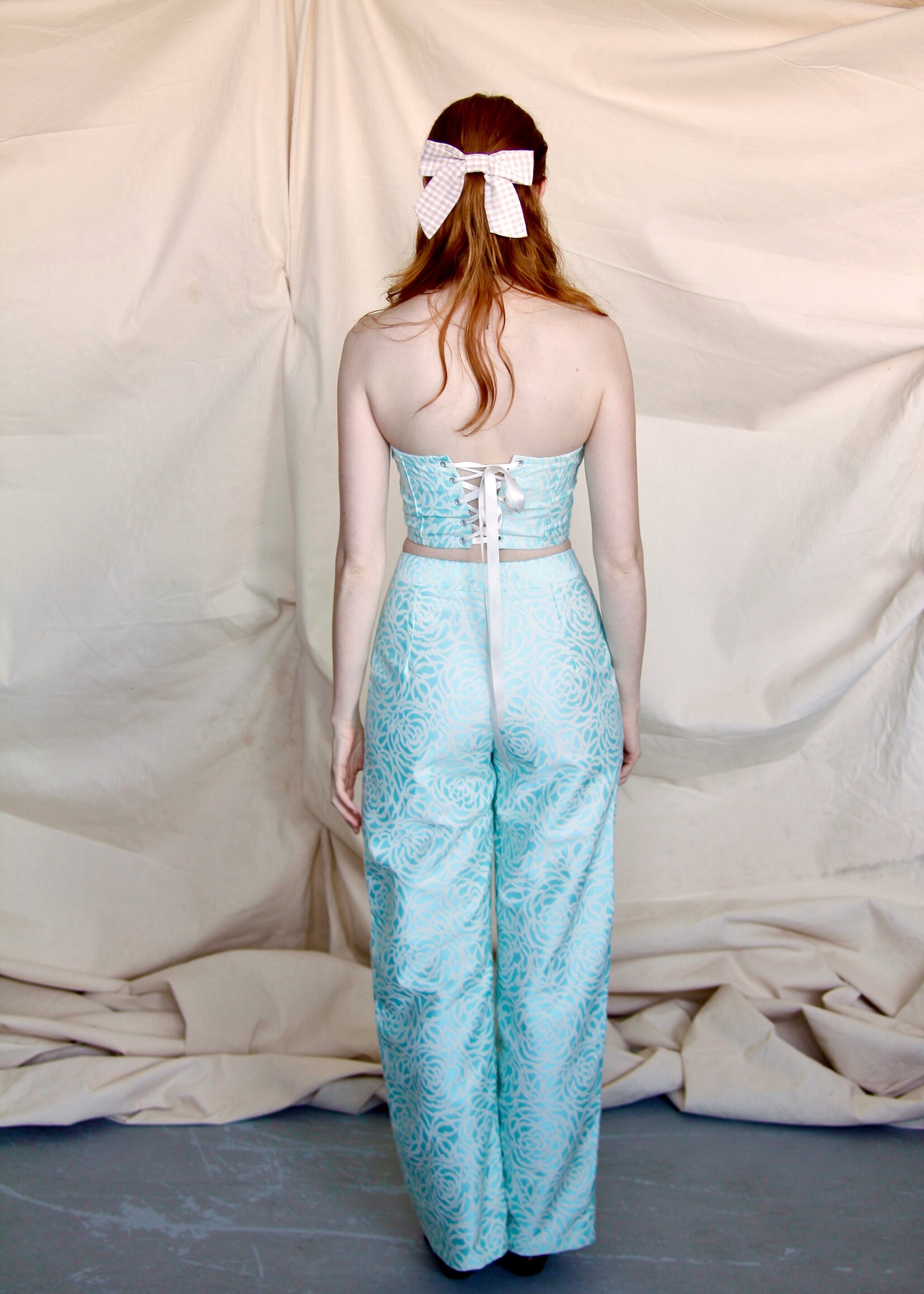 Studio Citizen Studio Citizen Corset in Turquoise Rose