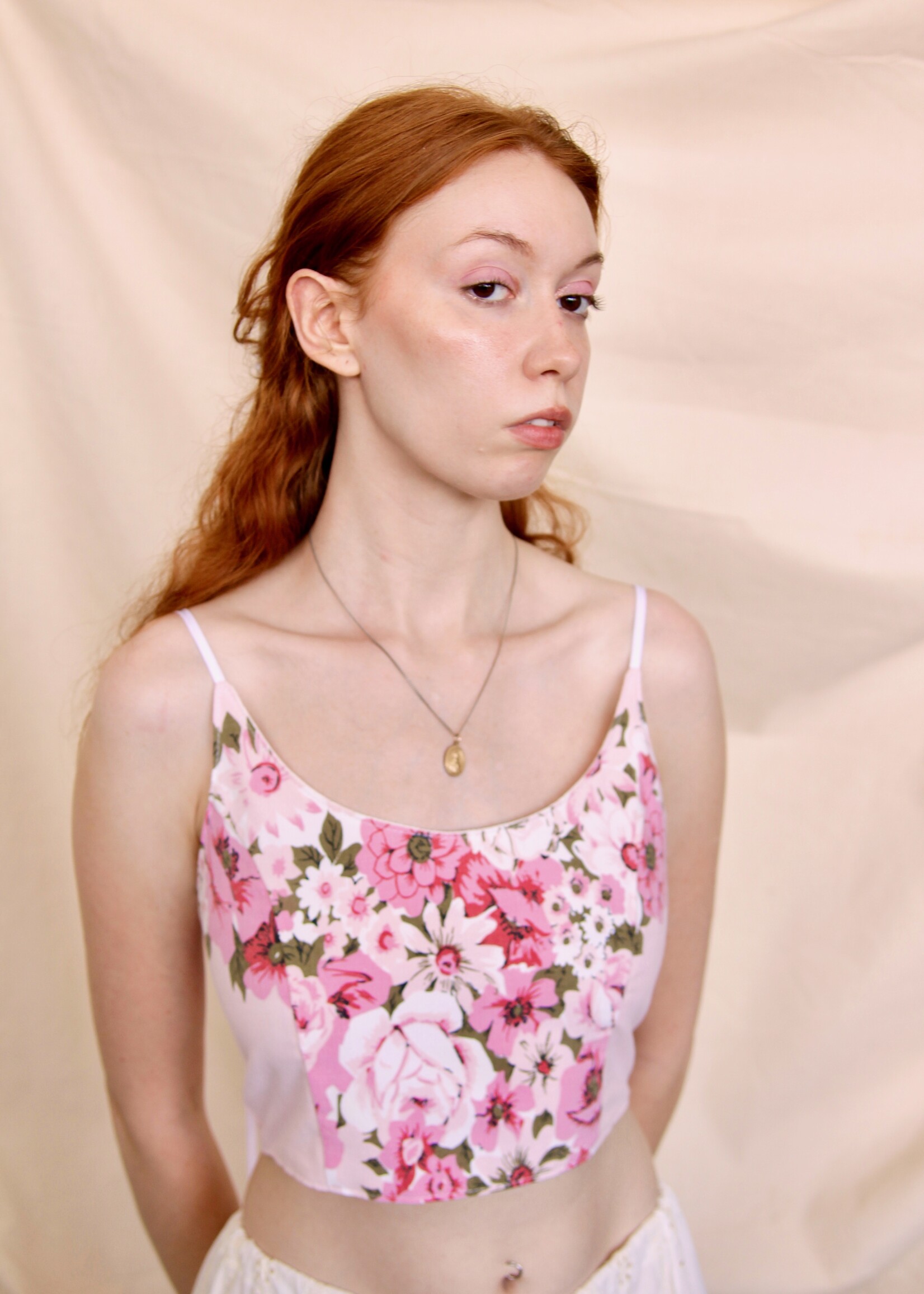 Studio Citizen Studio Citizen Upcycled Maiden Top - Pink 60s Floral - XS