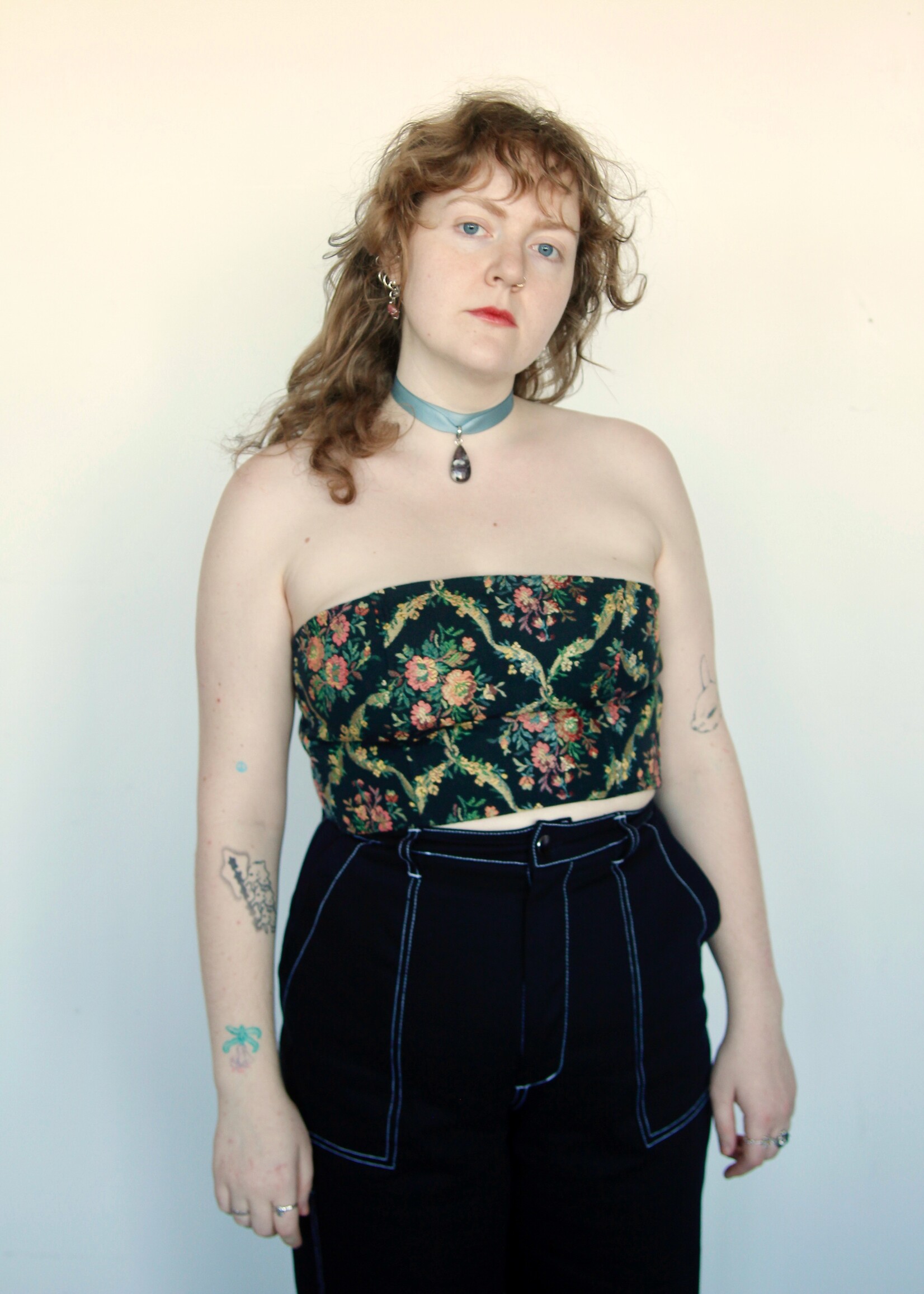 Studio Citizen Studio Citizen Corset in Black Floral Jacquard