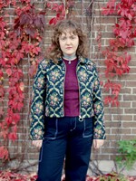 Studio Citizen Jacket in Black Floral Jacquard