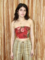 Studio Citizen Corset in Red Floral Tapestry