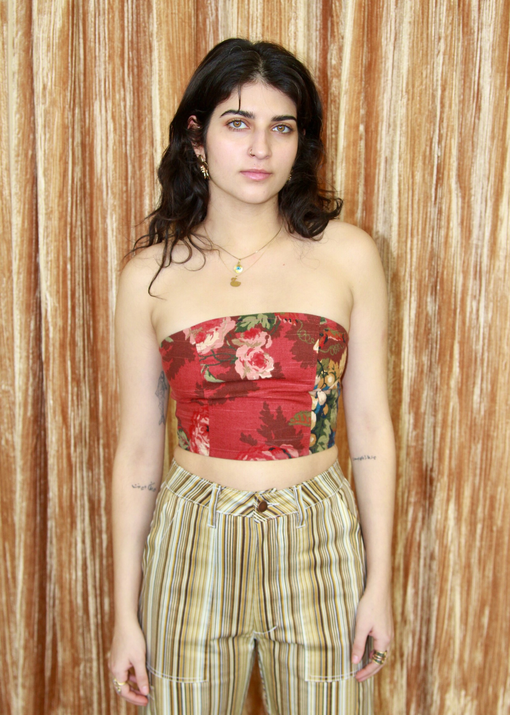 Studio Citizen Studio Citizen Corset in Red Floral Tapestry