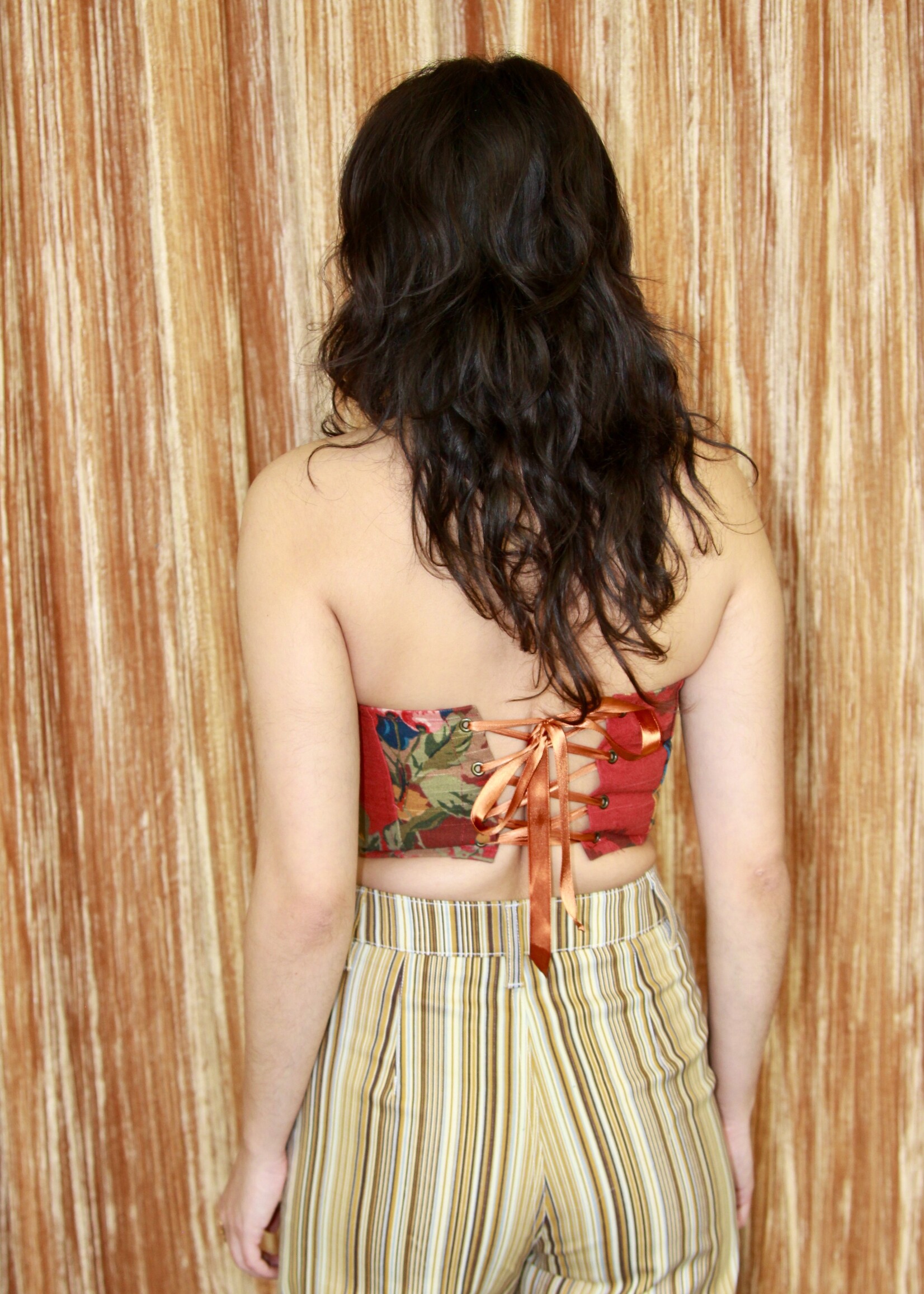 Studio Citizen Studio Citizen Corset in Red Floral Tapestry