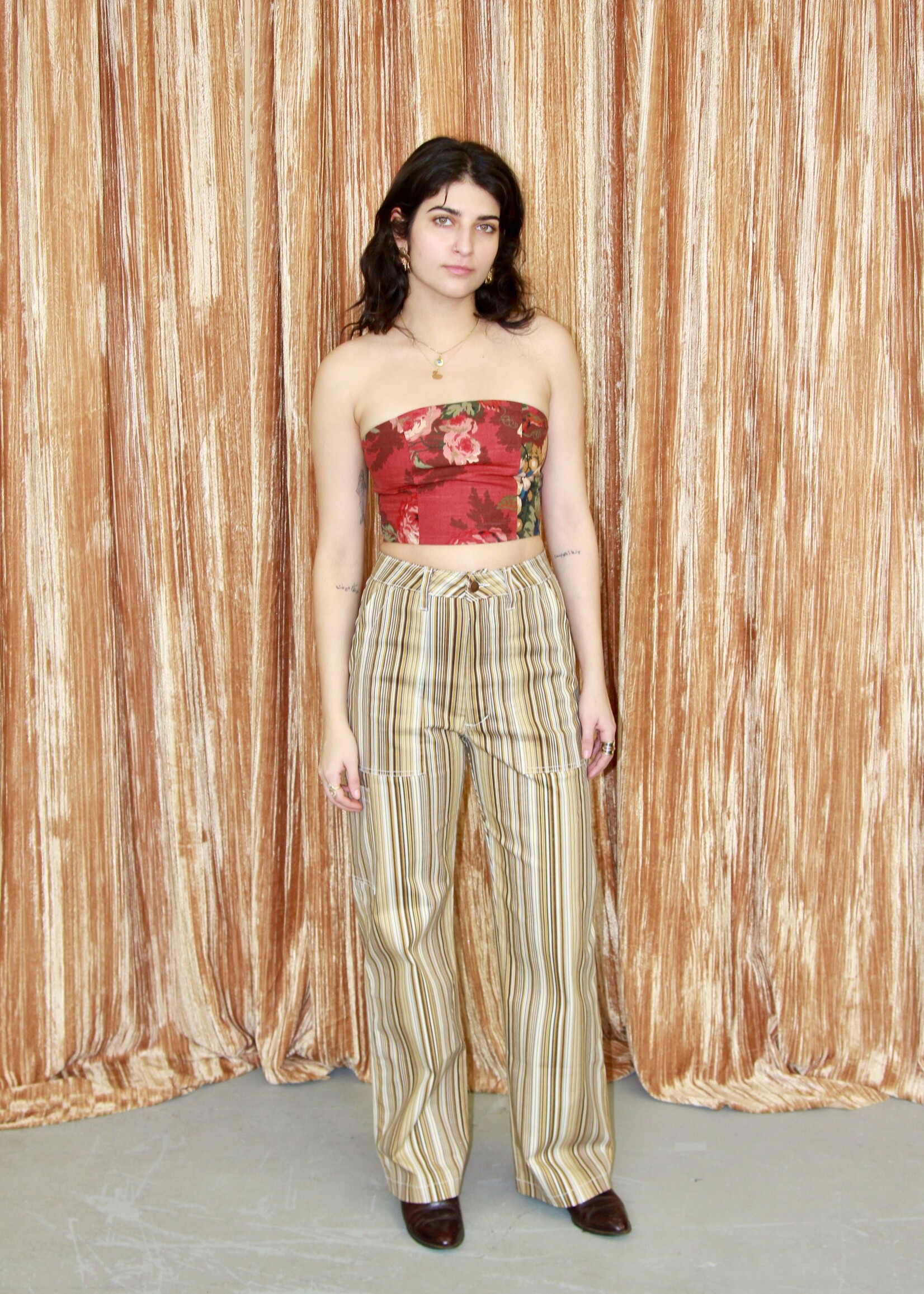 Studio Citizen Studio Citizen Carpenter Pants in Brown Stripe