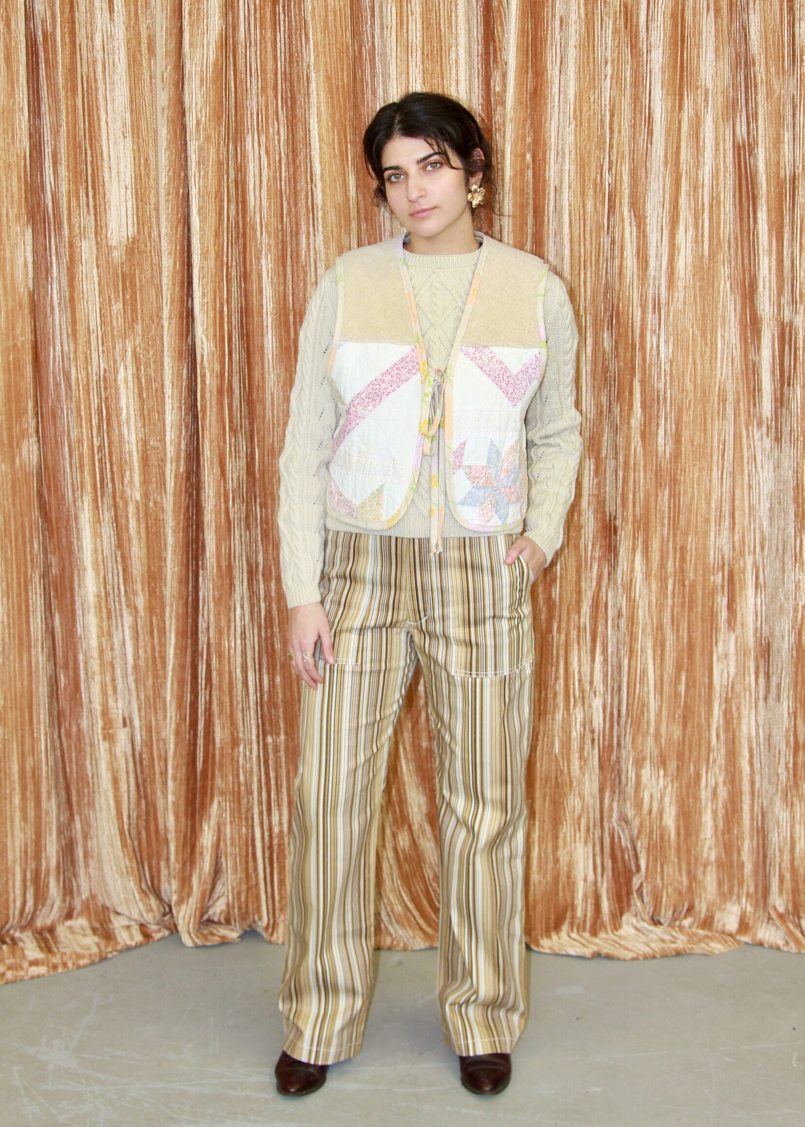 Studio Citizen Studio Citizen Carpenter Pants in Brown Stripe