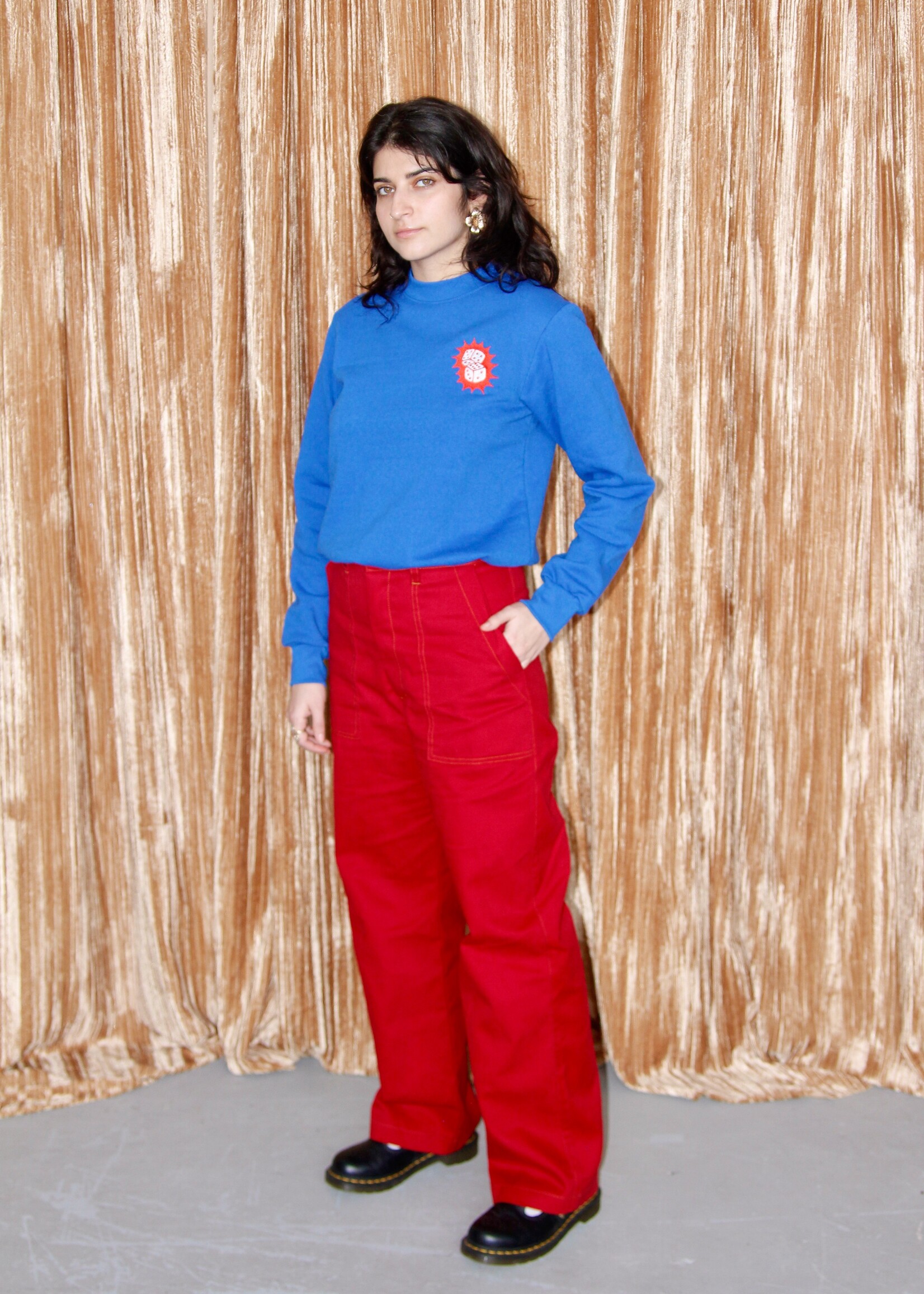 Studio Citizen Studio Citizen Carpenter Pants in Red Denim