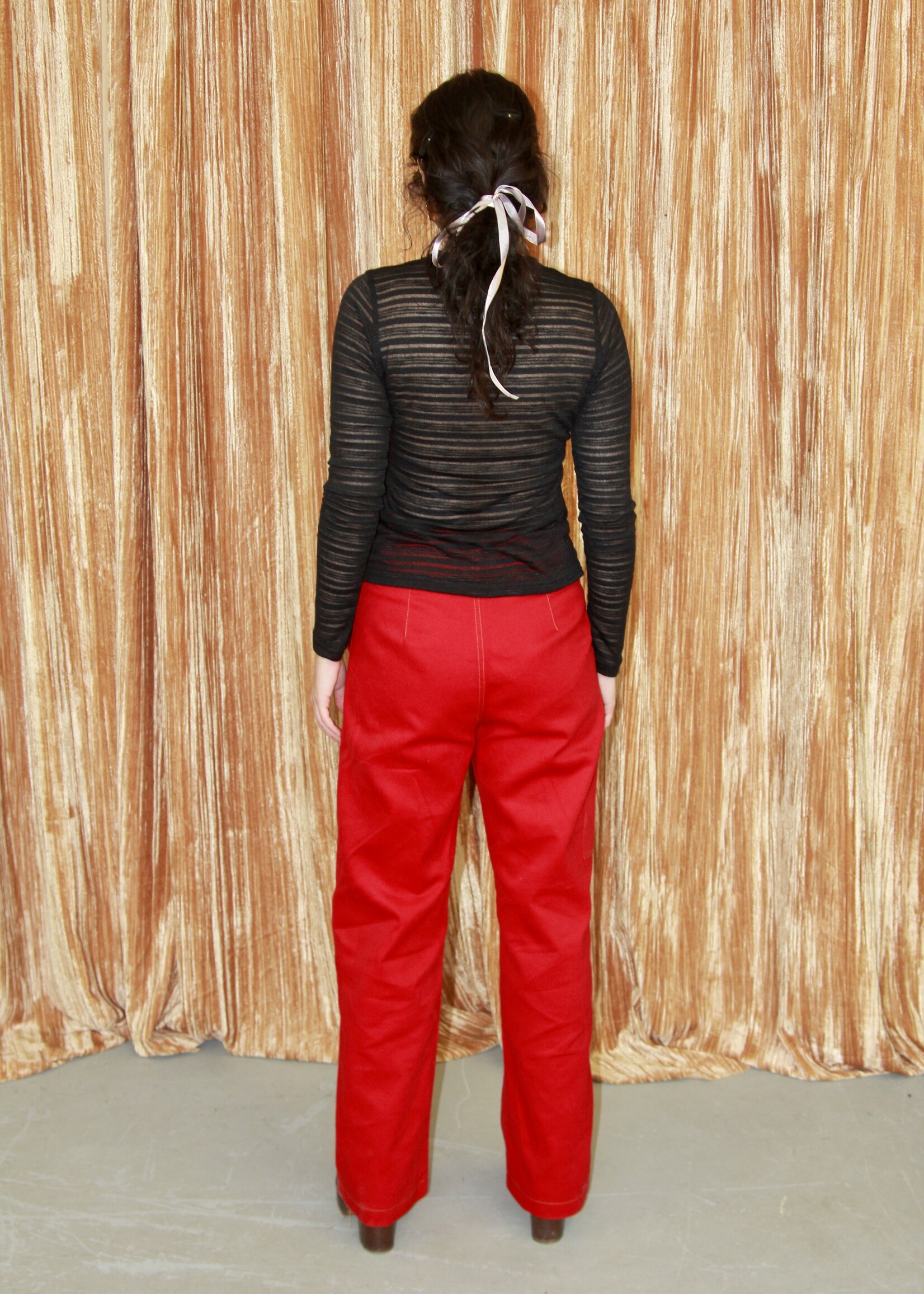 Studio Citizen Studio Citizen Carpenter Pants in Red Denim