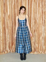 Studio Citizen Studio Citizen Maiden Dress in Blue Plaid