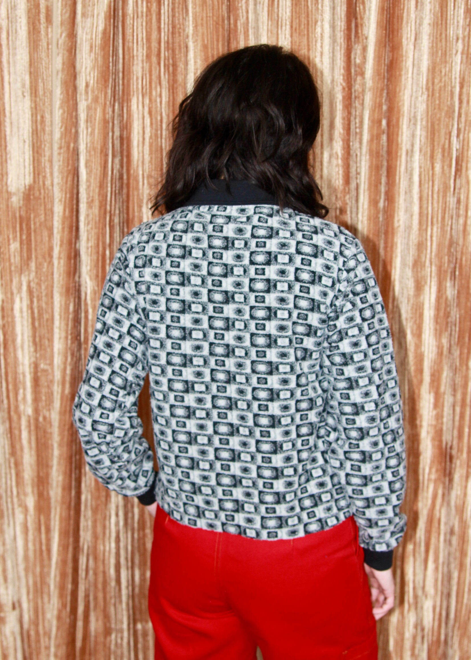 Studio Citizen Studio Citizen Polo Sweater in Black and White