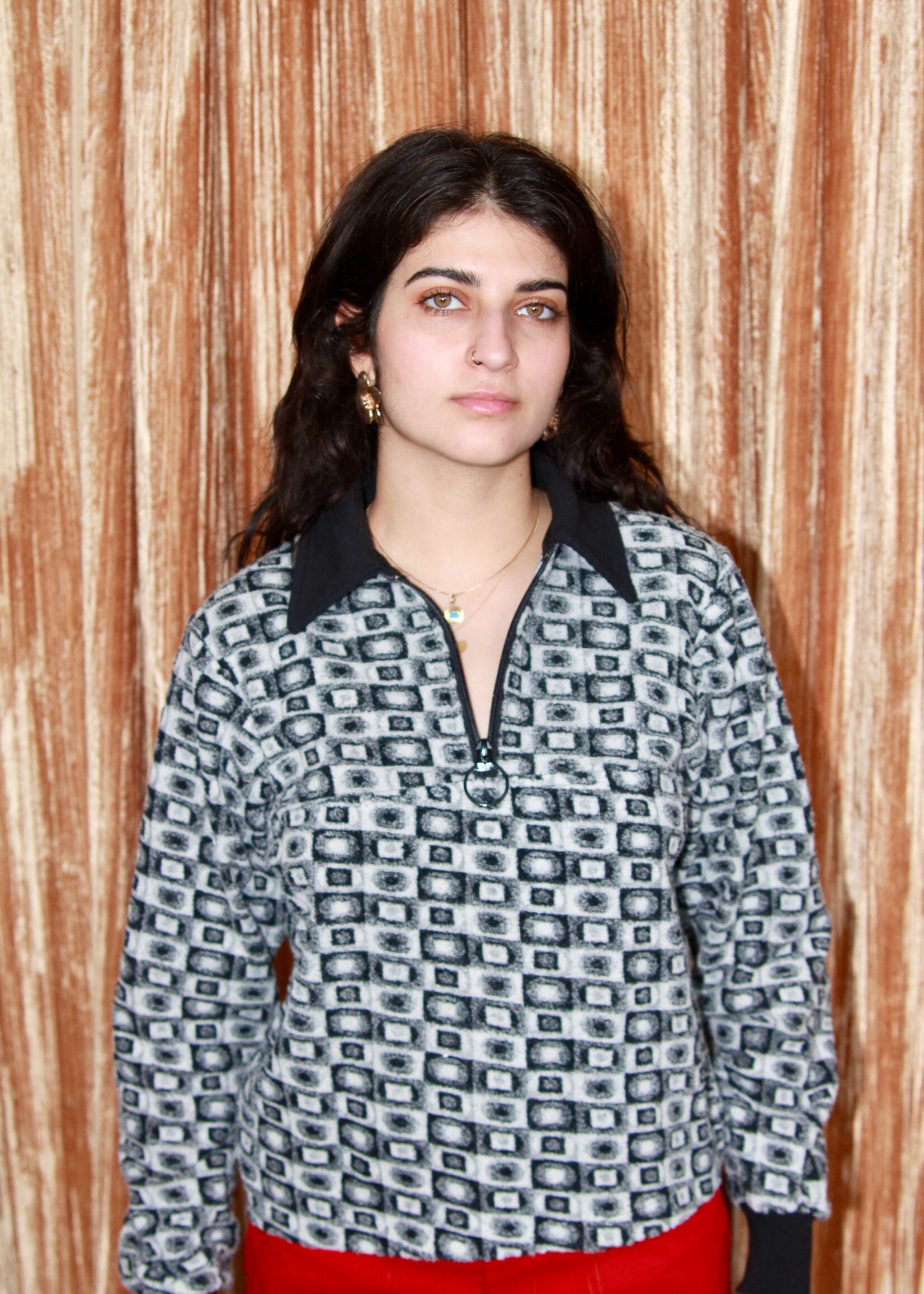 Studio Citizen Studio Citizen Polo Sweater in Black and White
