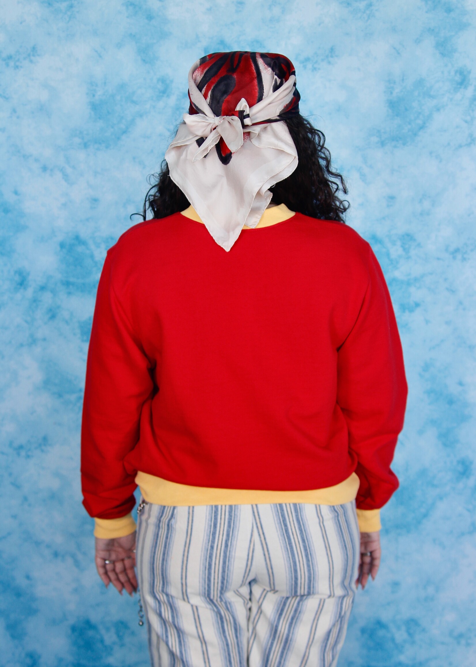 Studio Citizen Studio Citizen Crewneck Sweatshirt in Red with Steamé Embroidery