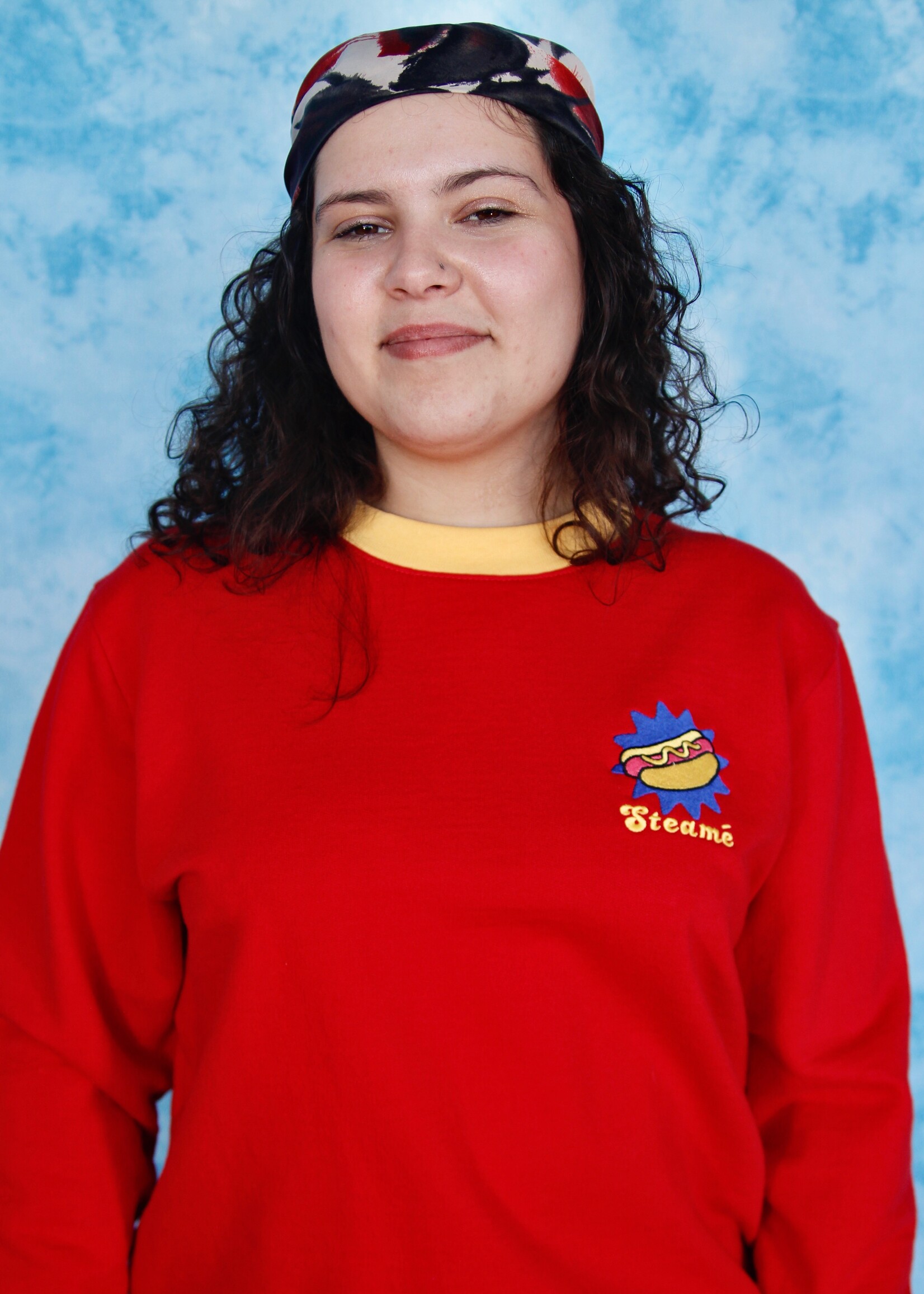 Studio Citizen Studio Citizen Crewneck Sweatshirt in Red with Steamé Embroidery