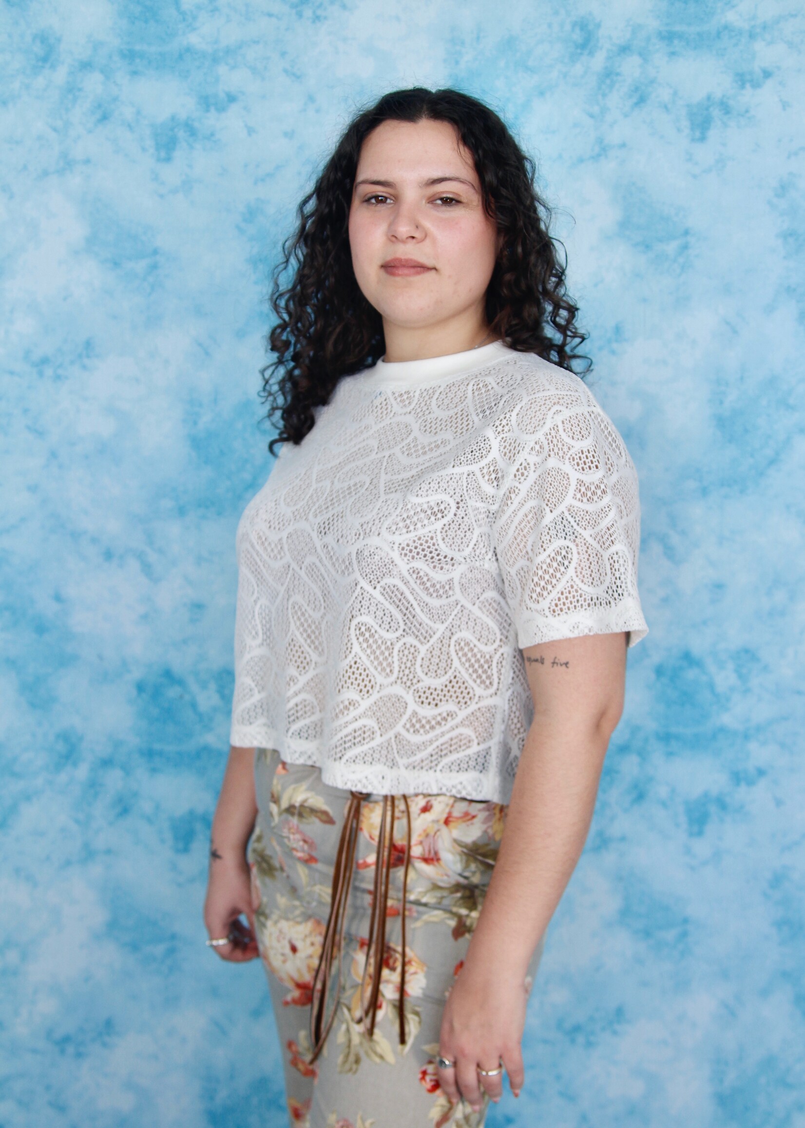 Studio Citizen Studio Citizen Perfect Tee in Cream Lace