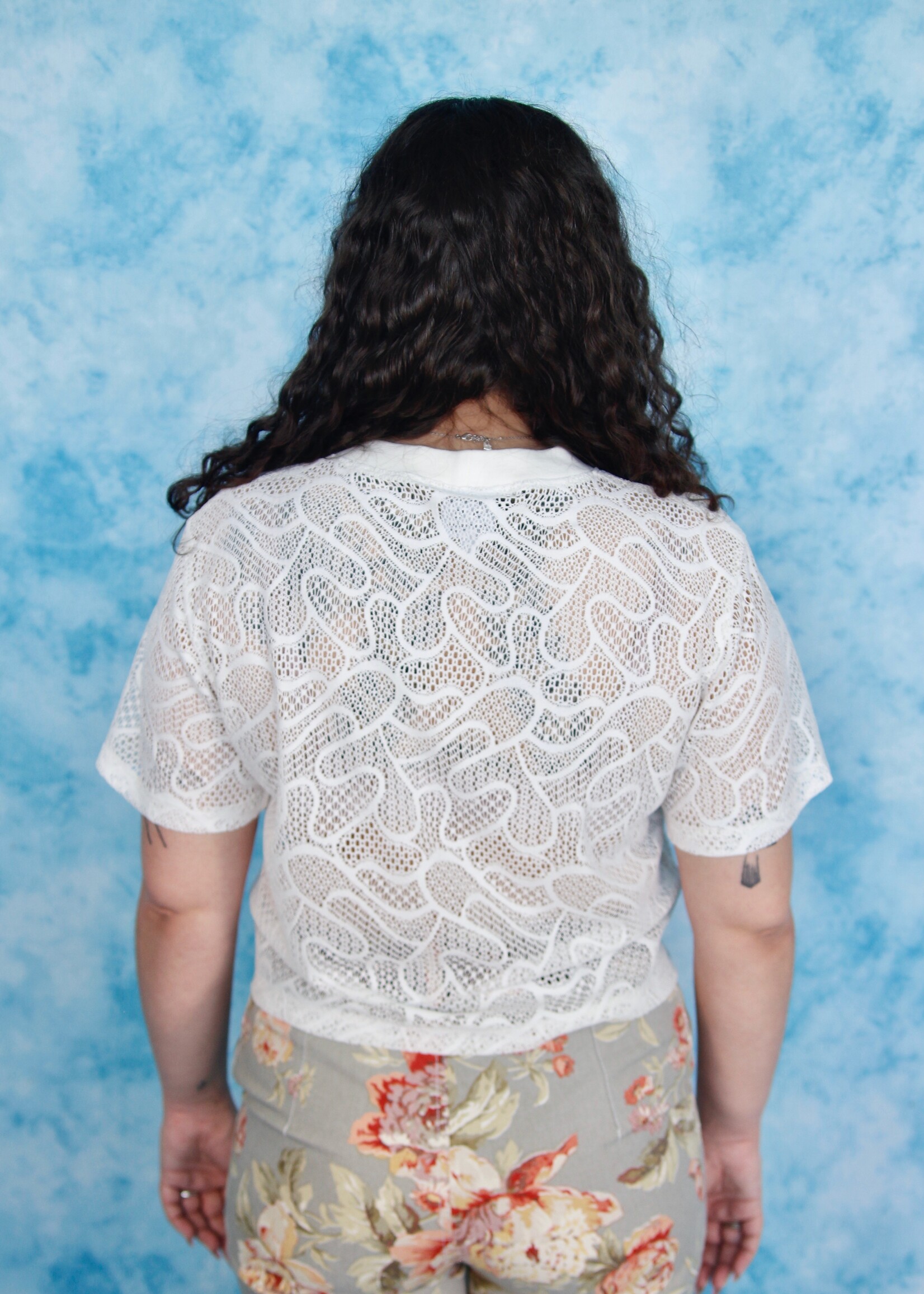 Studio Citizen Studio Citizen Perfect Tee in Cream Lace