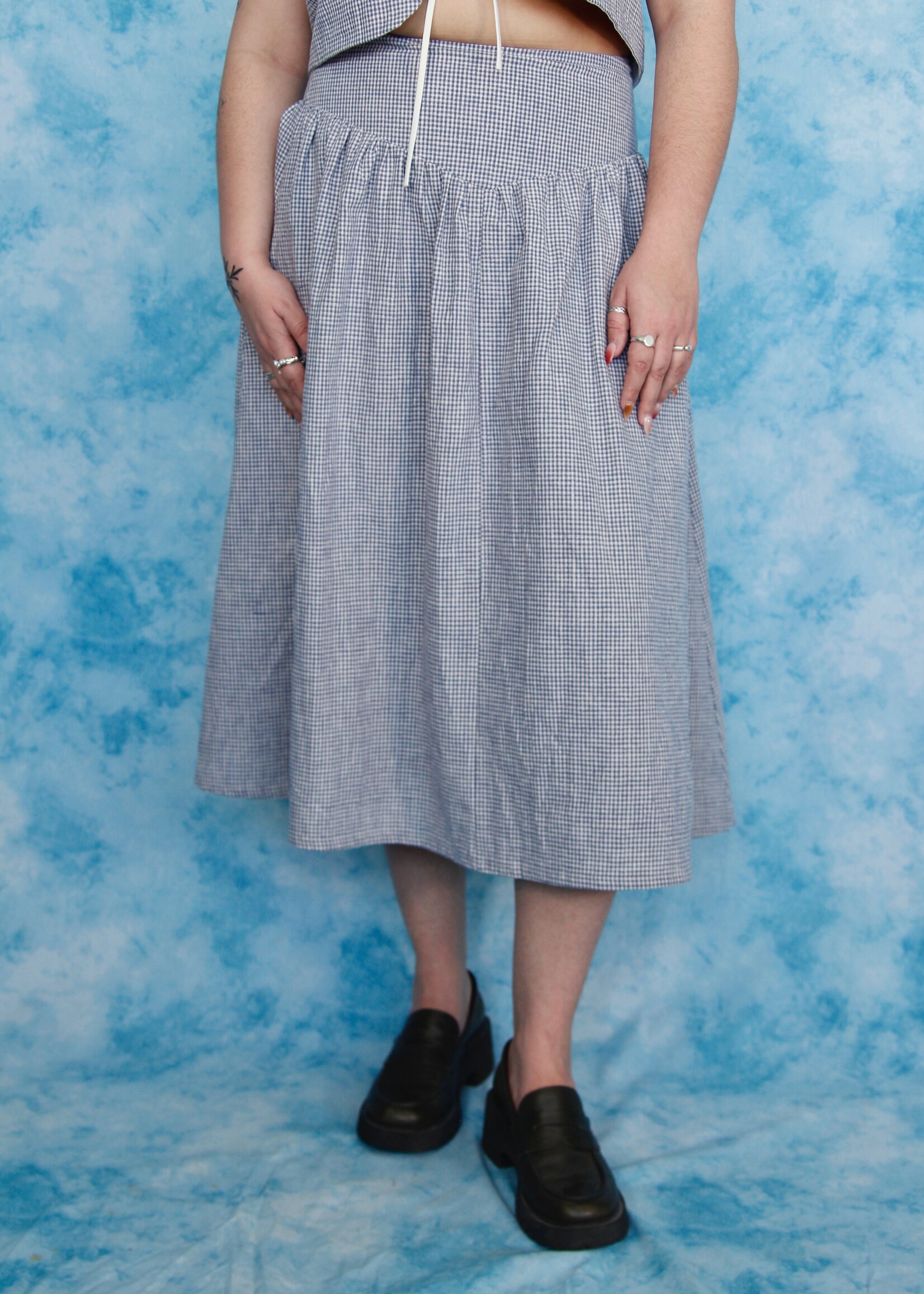 Studio Citizen Studio Citizen Maiden Skirt in Blue Gingham