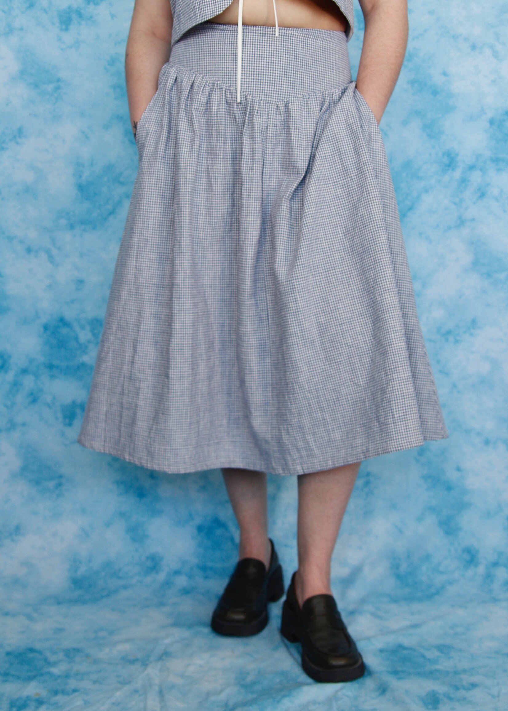 Studio Citizen Studio Citizen Maiden Skirt in Blue Gingham