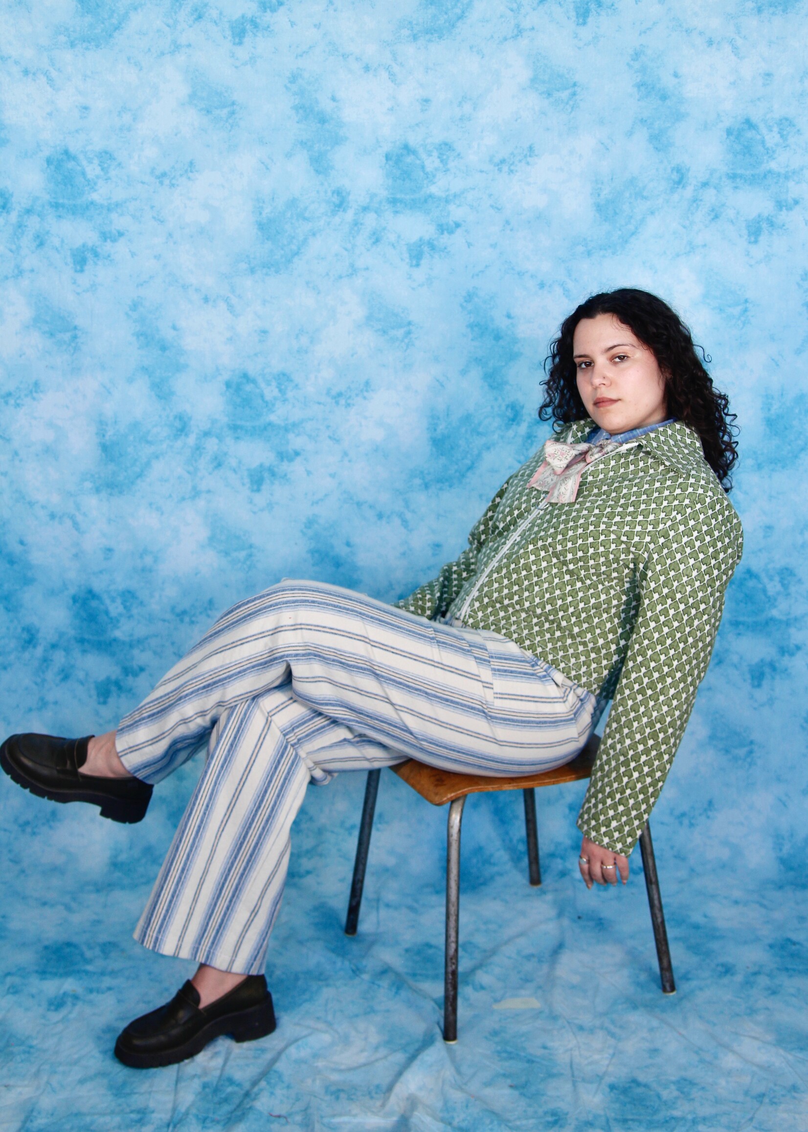 Studio Citizen Studio Citizen Carpenter Pants in Blue Stripes