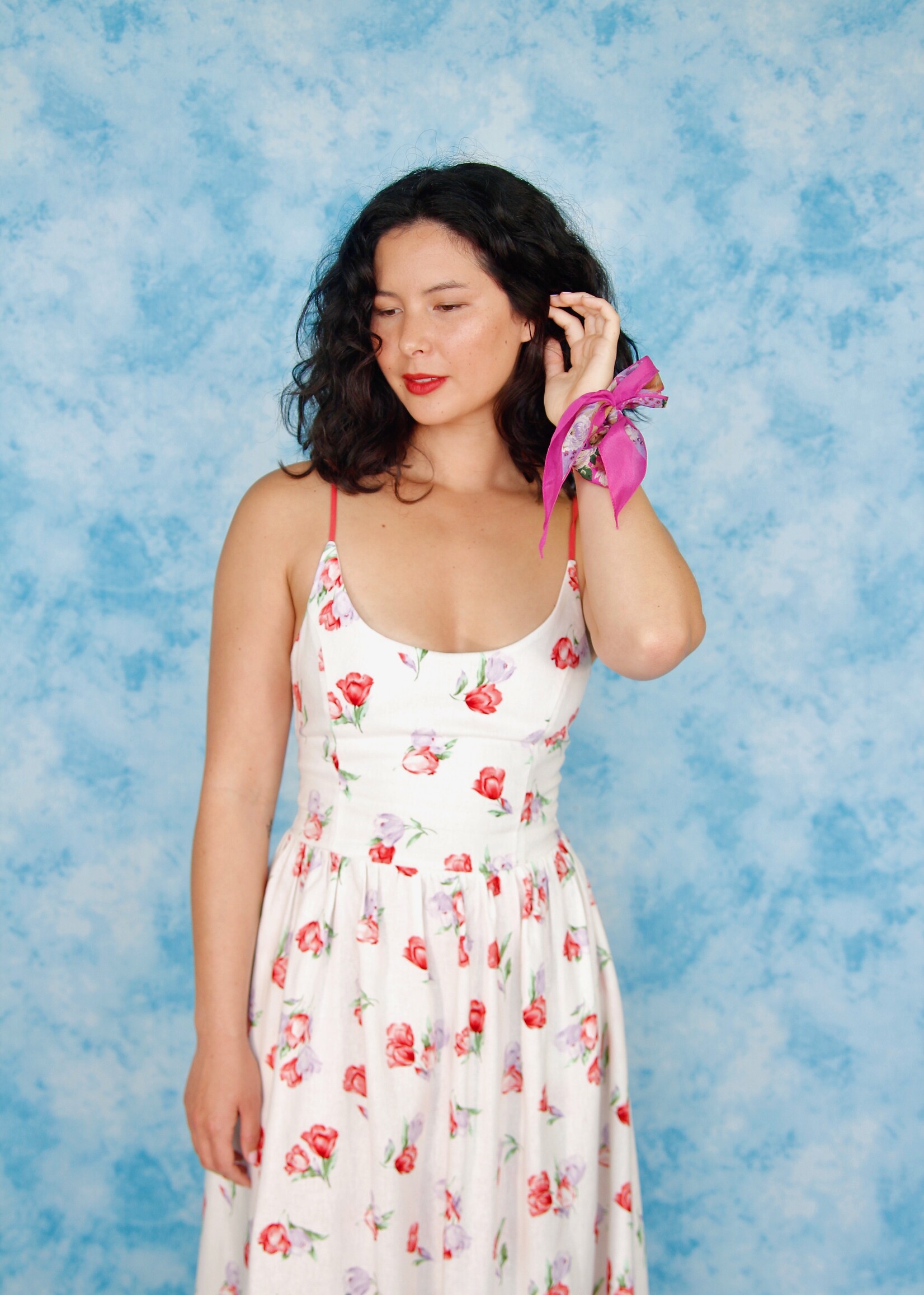 Studio Citizen Studio Citizen Maiden Dress in Linen Tulip Print