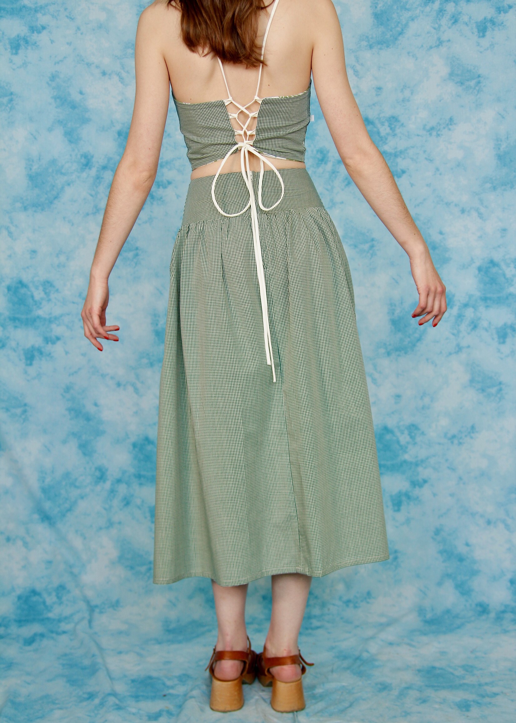 Studio Citizen Studio Citizen Maiden Skirt Green Gingham