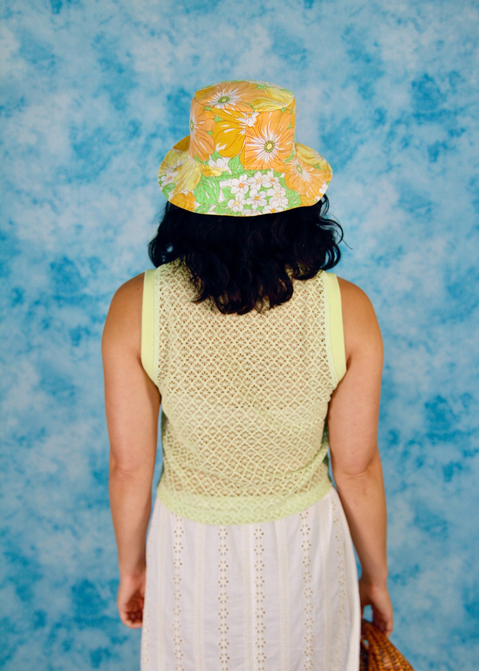 Studio Citizen Studio Citizen Ribbed Tank Top in Pale Green Lace