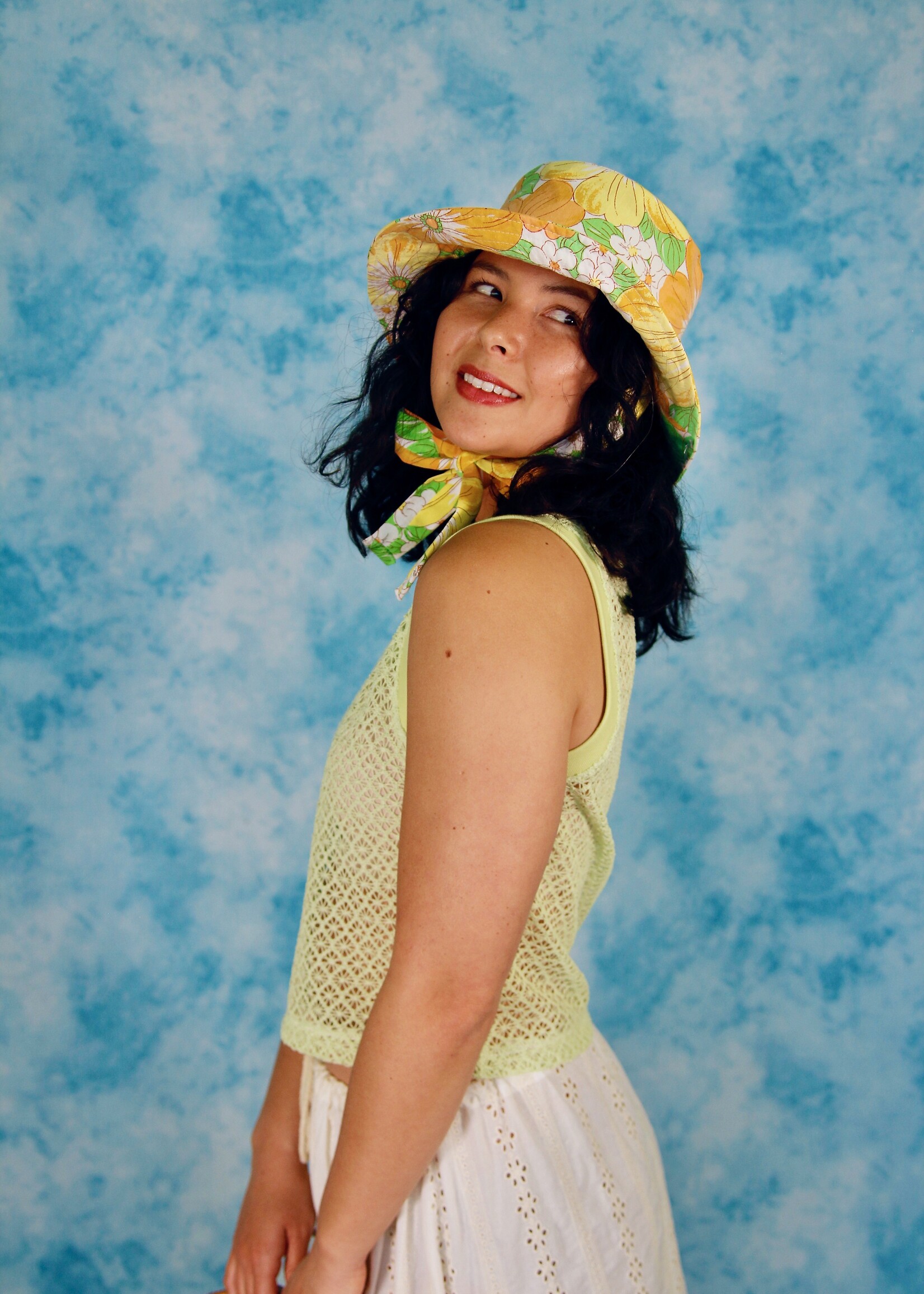 Studio Citizen Studio Citizen Ribbed Tank Top in Pale Green Lace