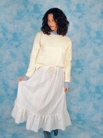 Studio Citizen Crewneck Sweater in Yellow with Blue Rib