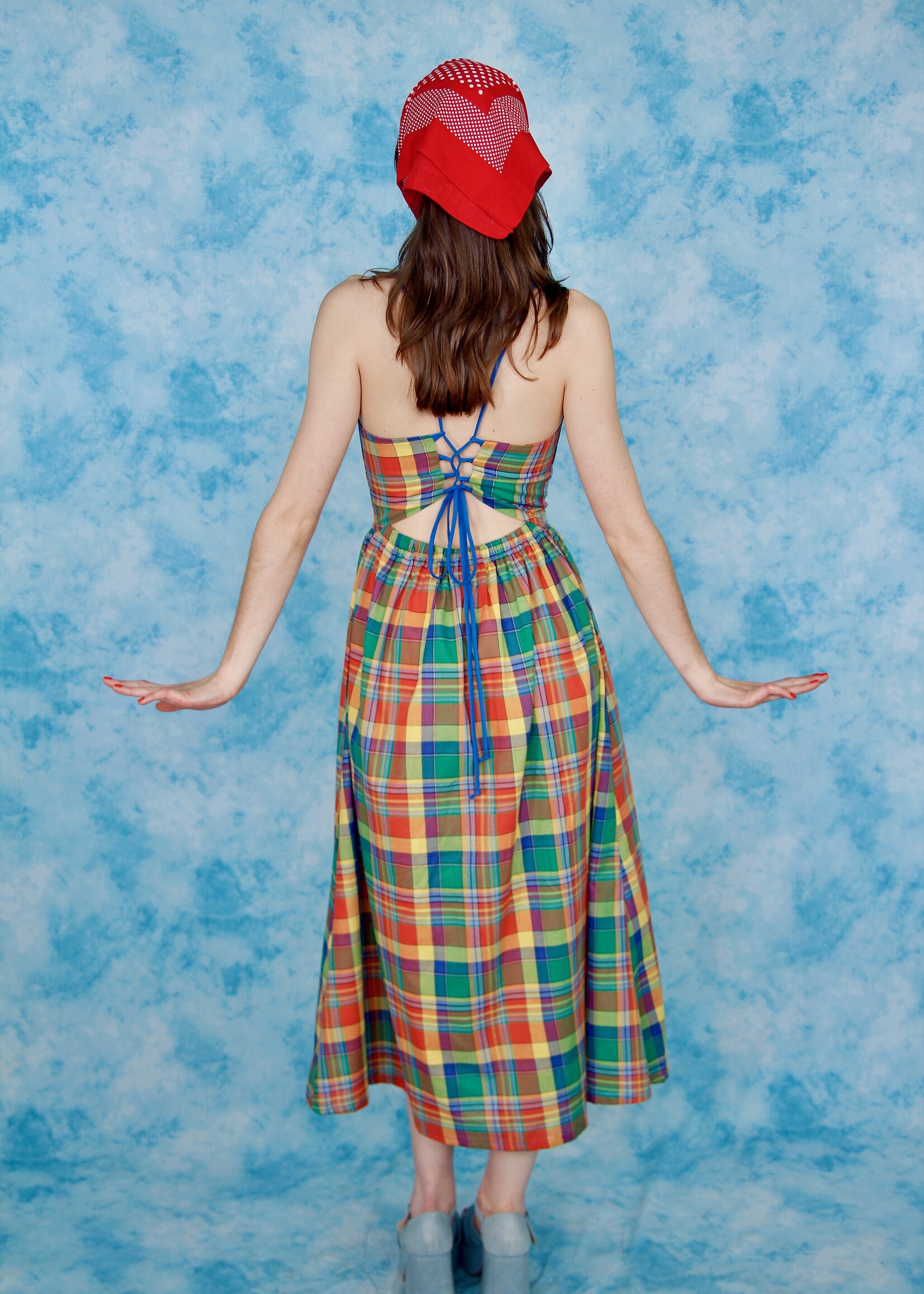 Studio Citizen Studio Citizen Maiden Dress in Bright, Colourful Plaid