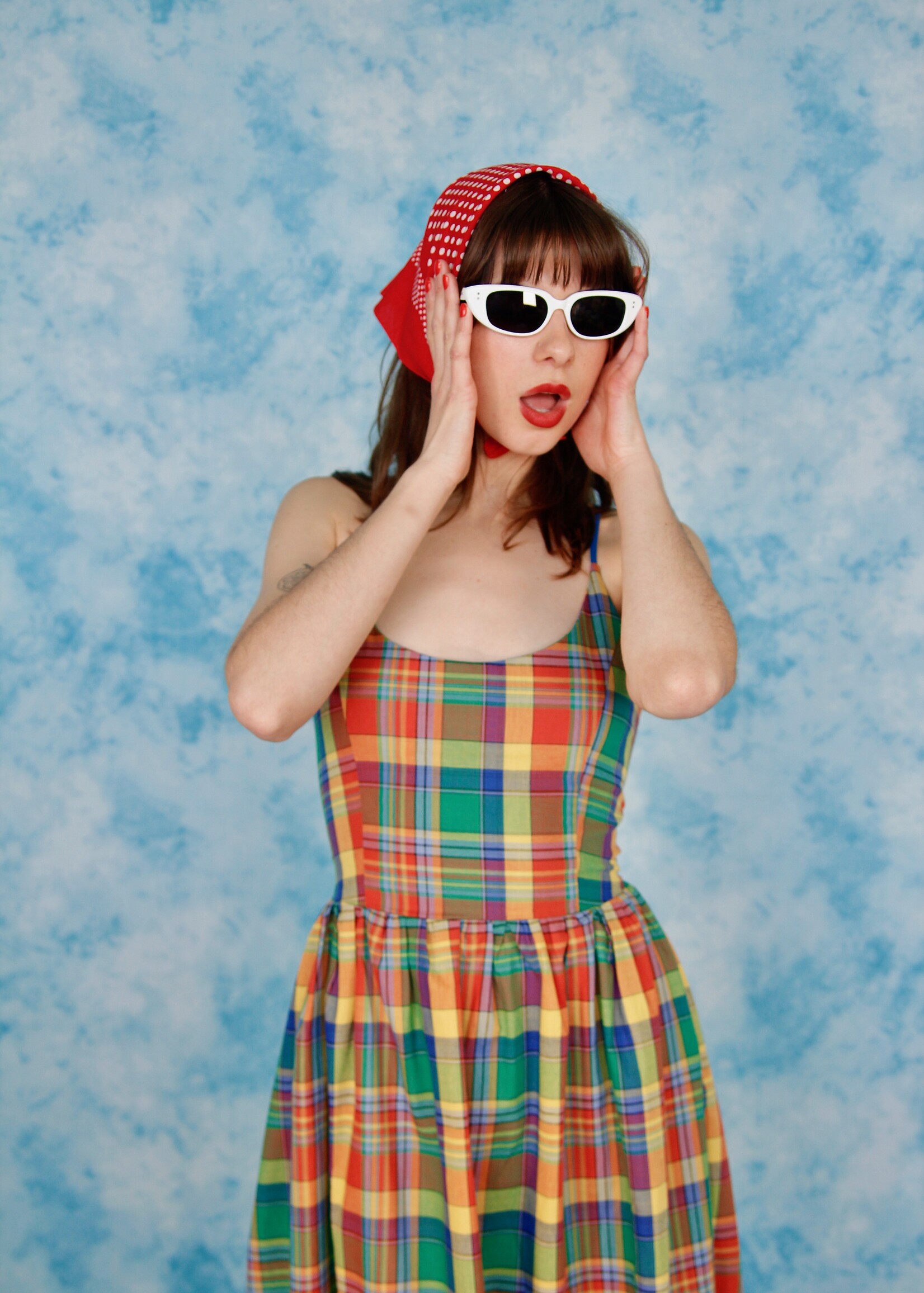 Studio Citizen Studio Citizen Maiden Dress in Bright, Colourful Plaid