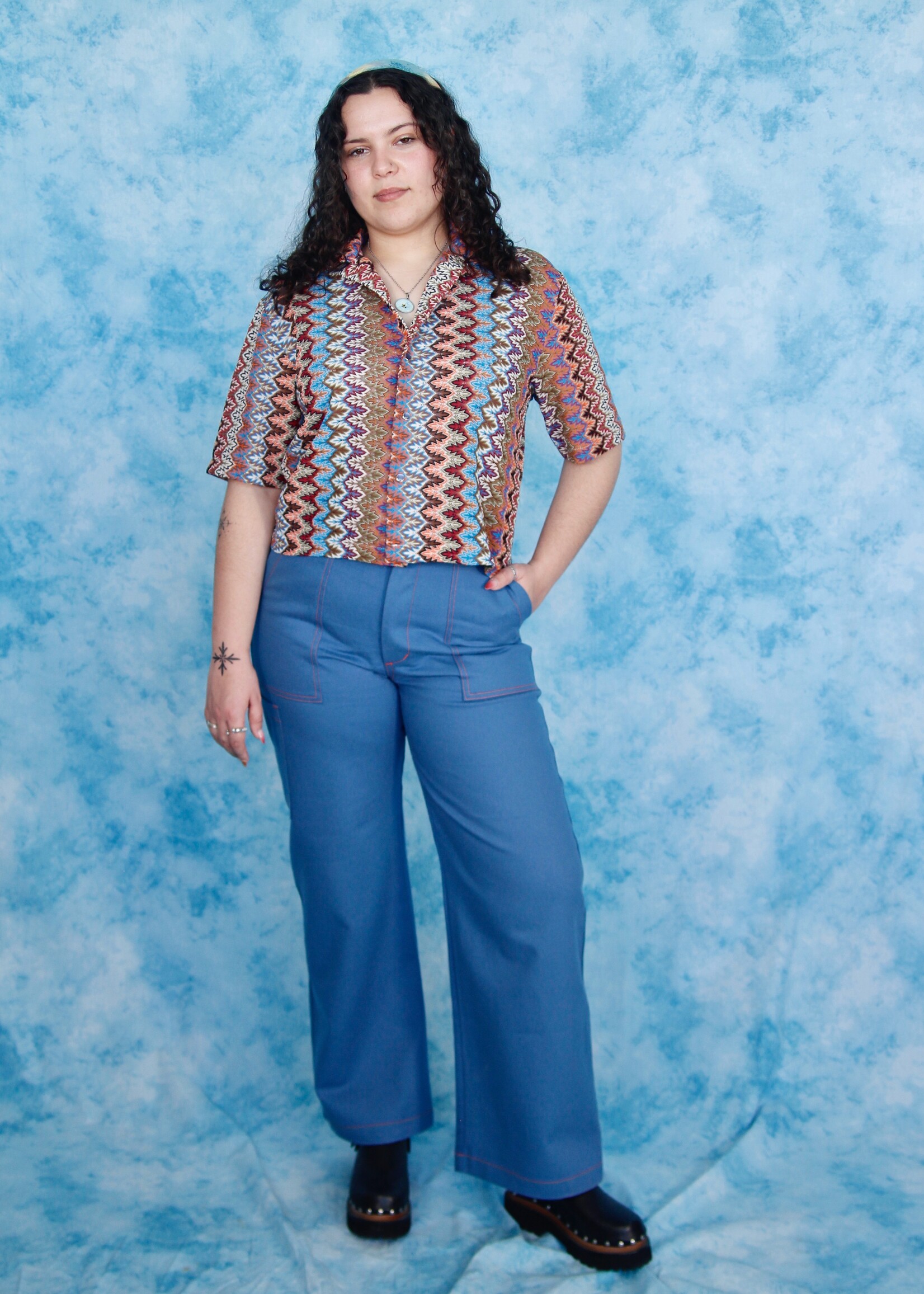 Studio Citizen Studio Citizen Bowling Shirt - Colorful Lace