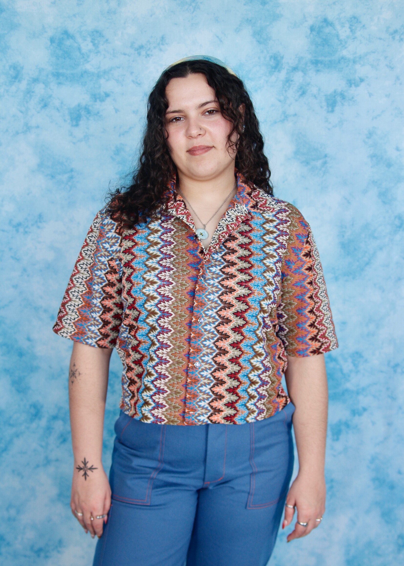 Studio Citizen Studio Citizen Bowling Shirt - Colorful Lace