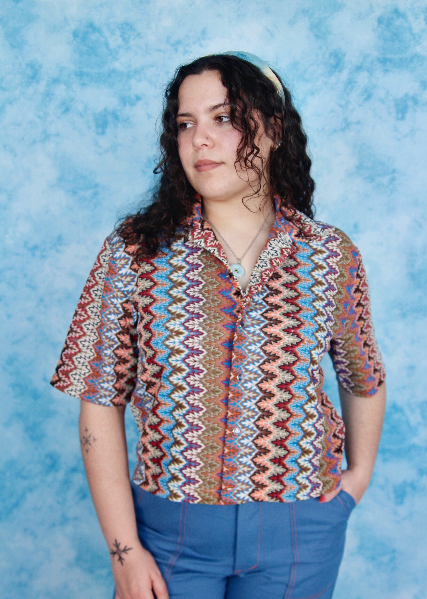 Studio Citizen Studio Citizen Bowling Shirt - Colorful Lace