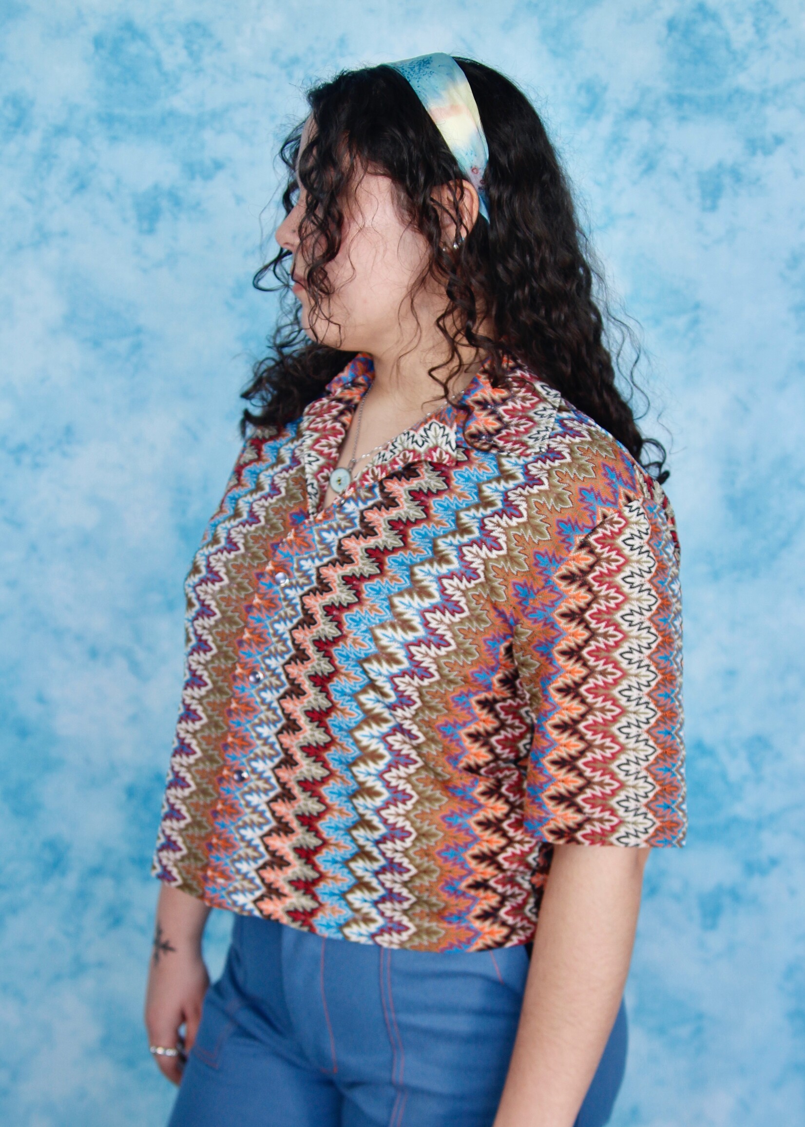 Studio Citizen Studio Citizen Bowling Shirt - Colorful Lace