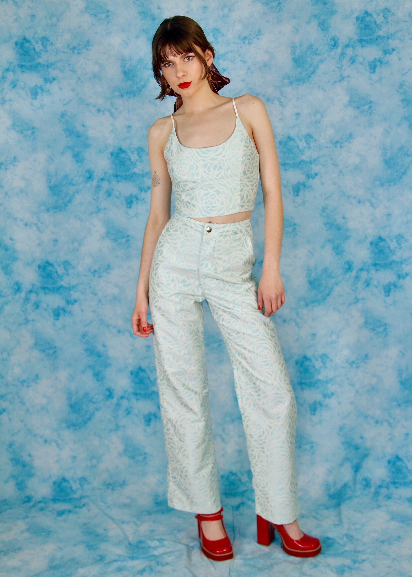 Studio Citizen Studio Citizen Maiden Top in Turquoise Rose