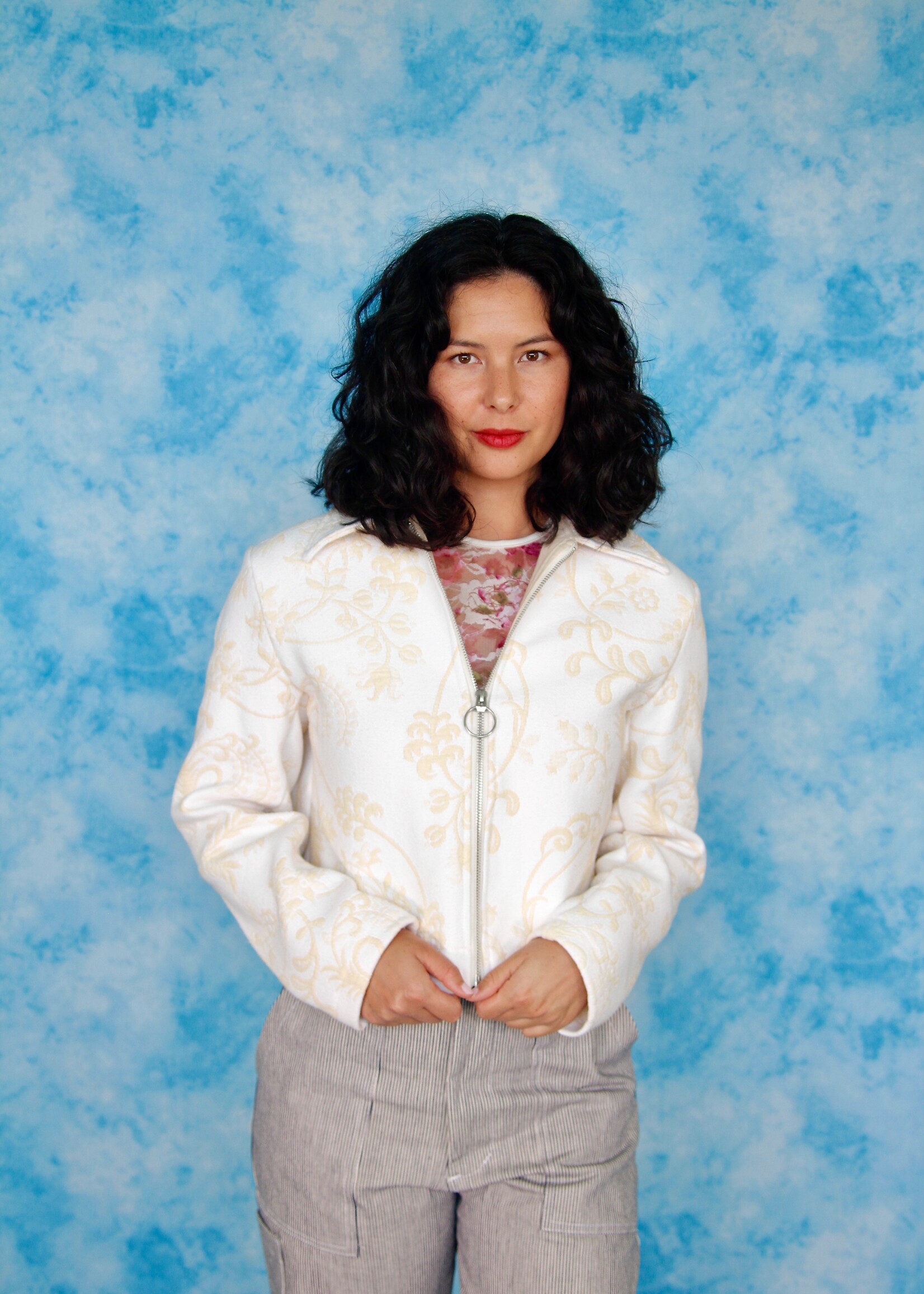 Studio Citizen Studio Citizen Upcycled Zipper Jacket in Cotton Tapestry